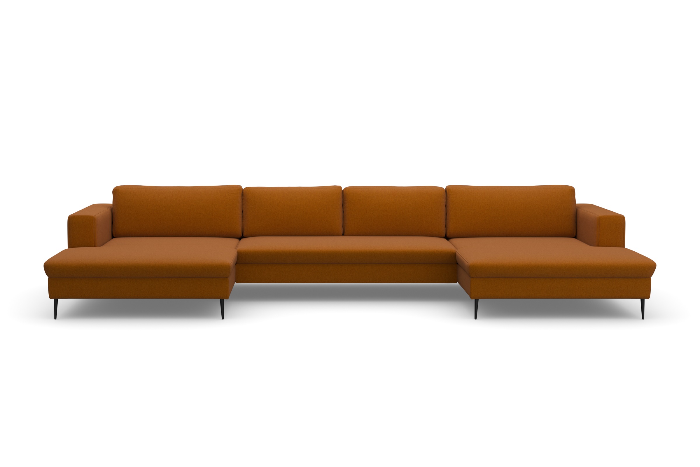 DOMO collection Wohnlandschaft "Modica U-Form aktuelles, kubisches Design m günstig online kaufen