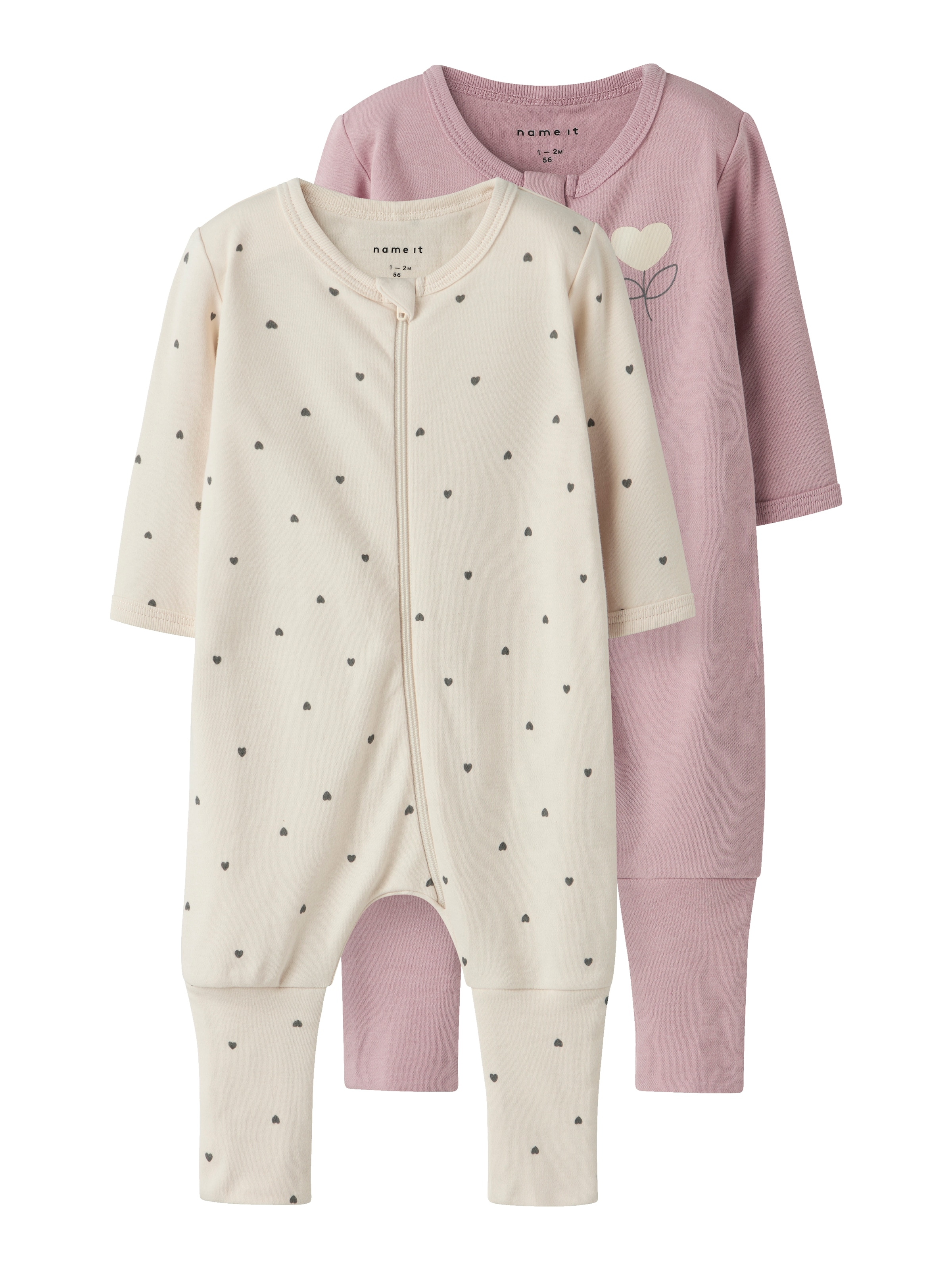 Name It Pižama »NBFNIGHTSUIT 2P ZIP FF HEART N...