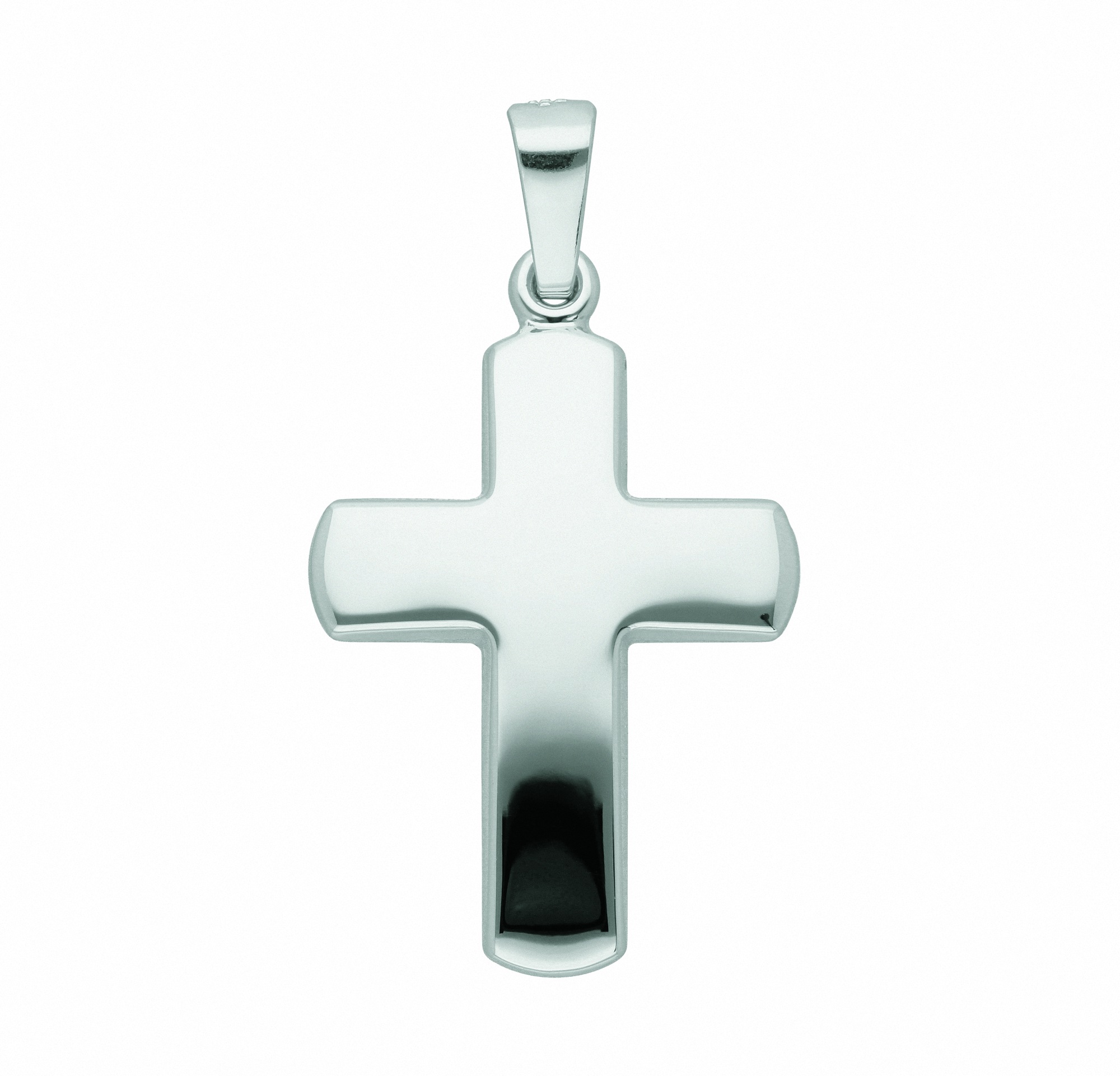 Kettenanhänger ADELIA´S "Damen & Herren 585 Weißgold Kreuz Anhänger", silber, Schmuckanhänger, Damen, Damen, Gold Weißgold 585, Gold, Weißgold 585, Kettenanhänger, Goldschmuck für Damen & Herren 5
