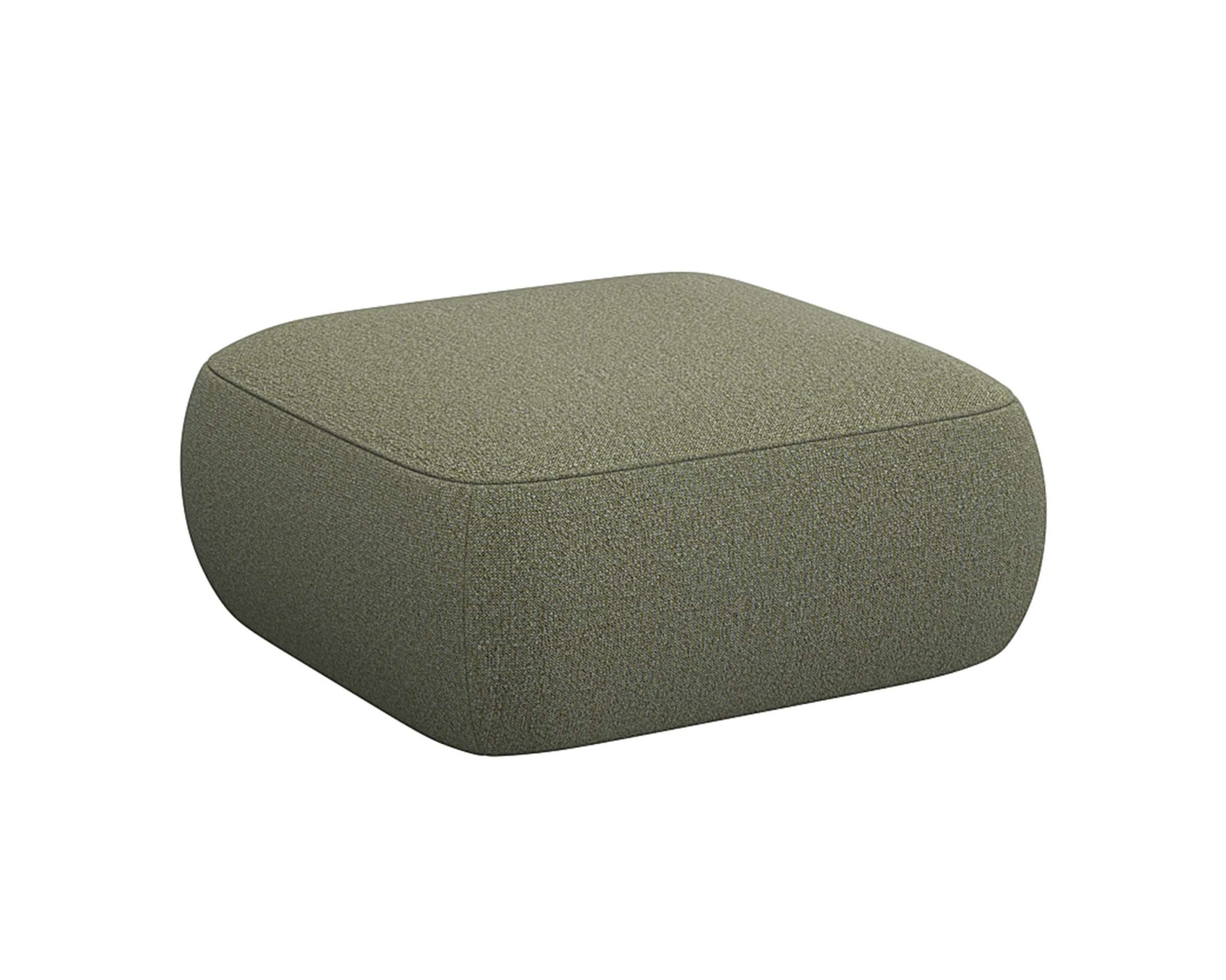 FLEXLUX Pouf »Torino, rund, bodennah, Sitzhocker, Polsterhocker«, Modernes, organisches Hocker-Design, Kaltschaum, Wellenunterfederung