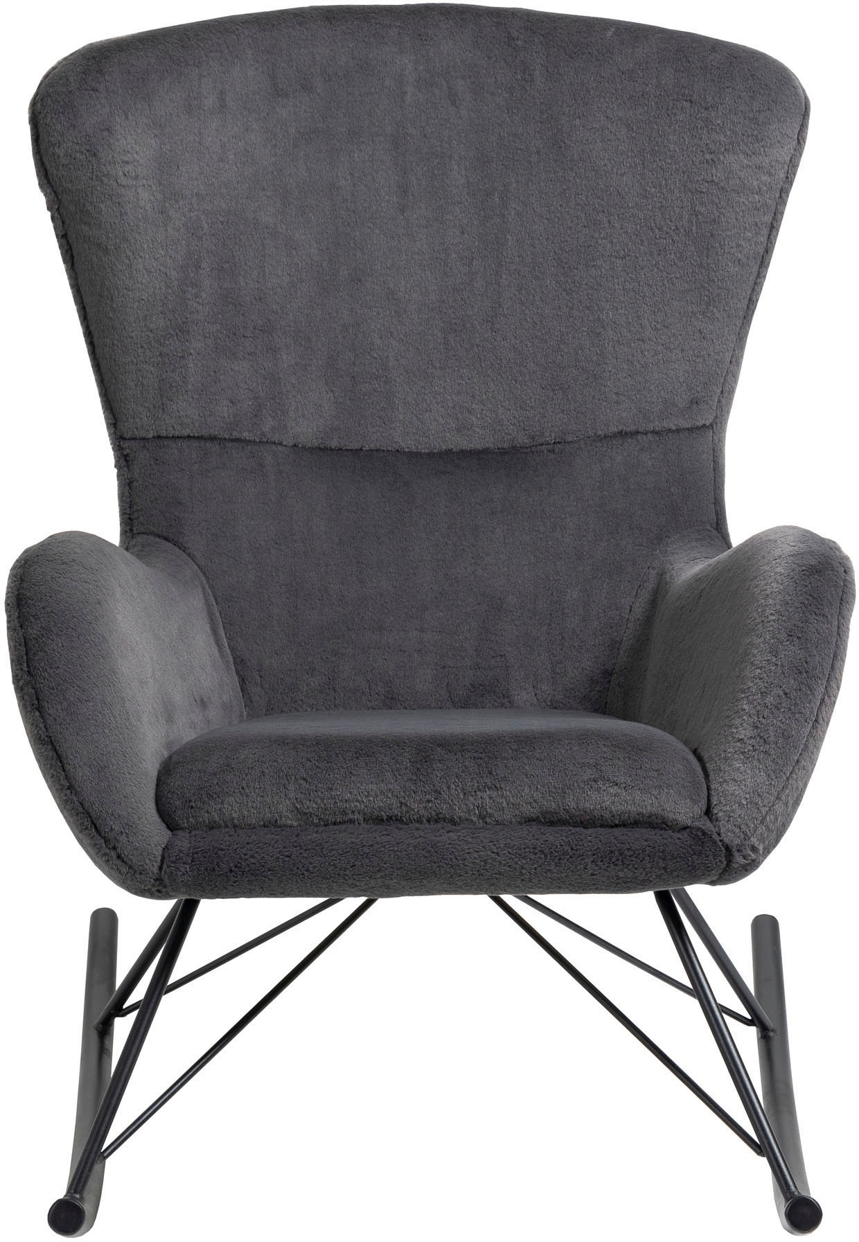 SalesFever Schaukelstuhl "Komfortabel entspannen" () in Lammfelloptik günstig online kaufen