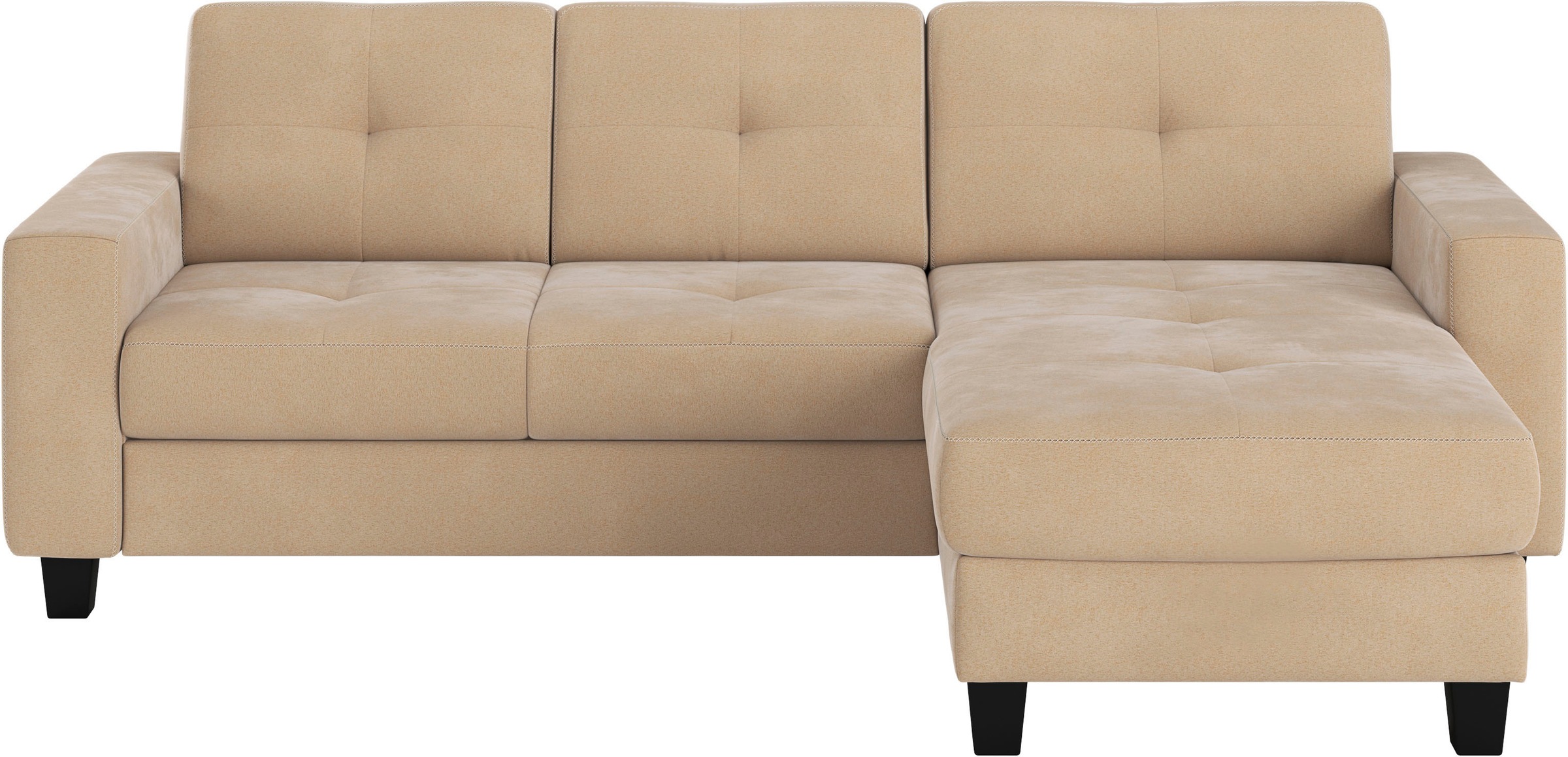 Places of Style Ecksofa »Varese«, wahlweise mit Bettfunktion und Bettkasten