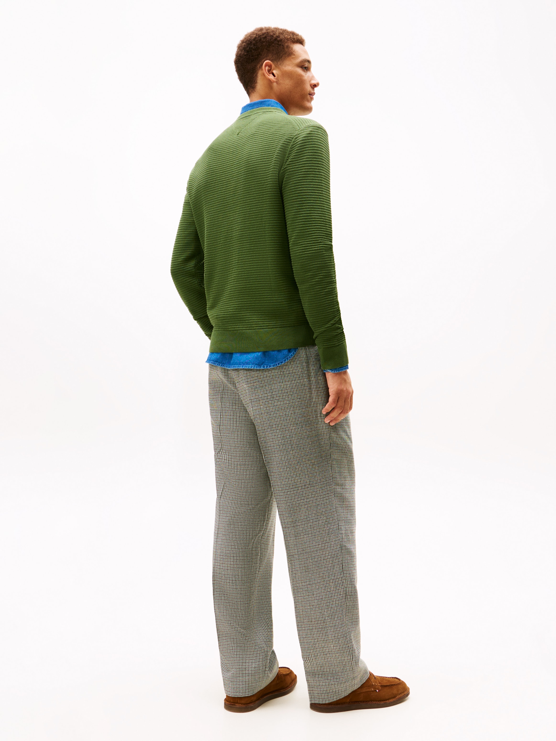 Tommy Hilfiger Rundhalspullover »SEASONAL STRUCTURE« mit Struktur, Rundhals, regular fit