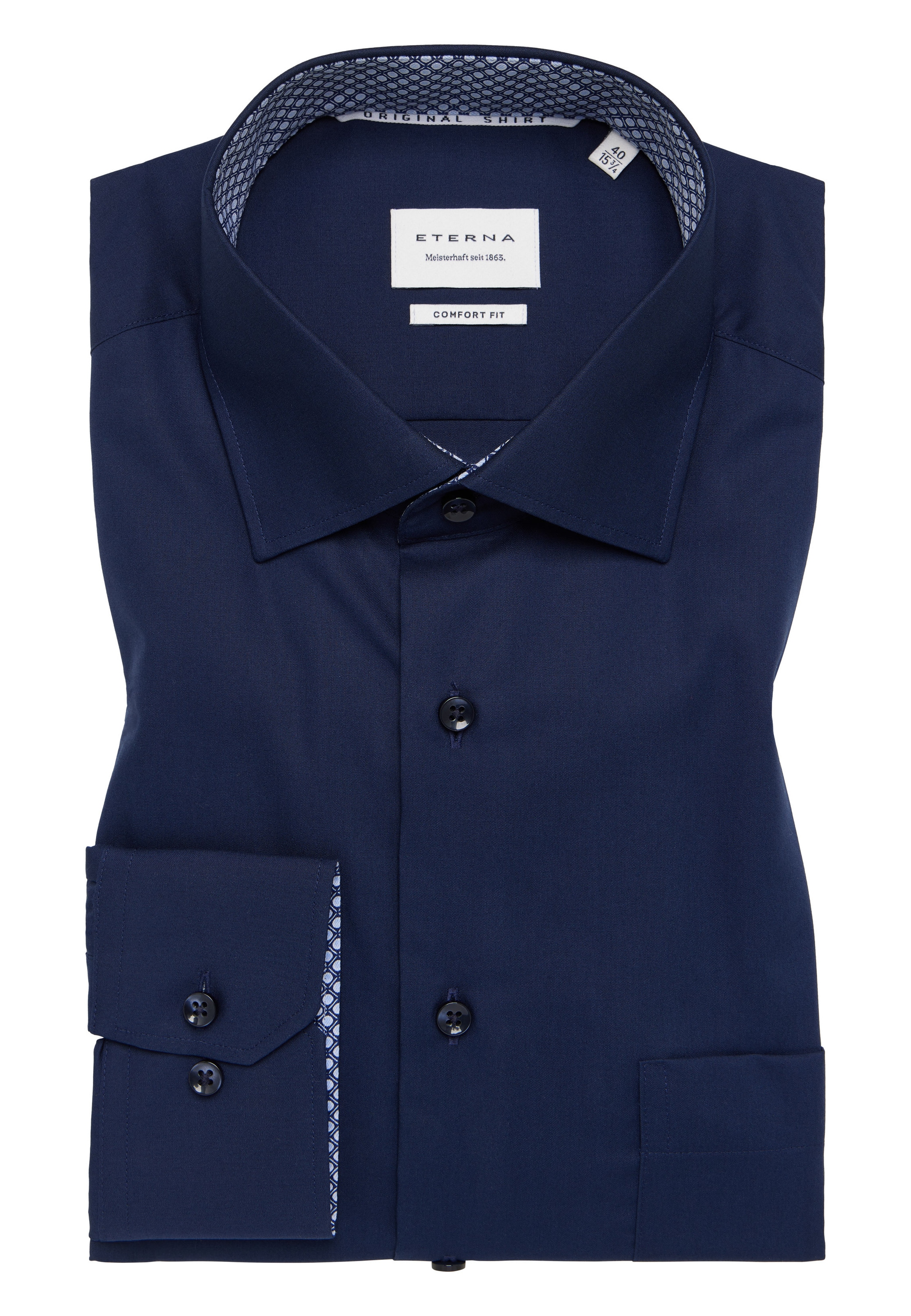 Eterna Langarmhemd »COMFORT FIT«, NON IRON (bügelfrei)