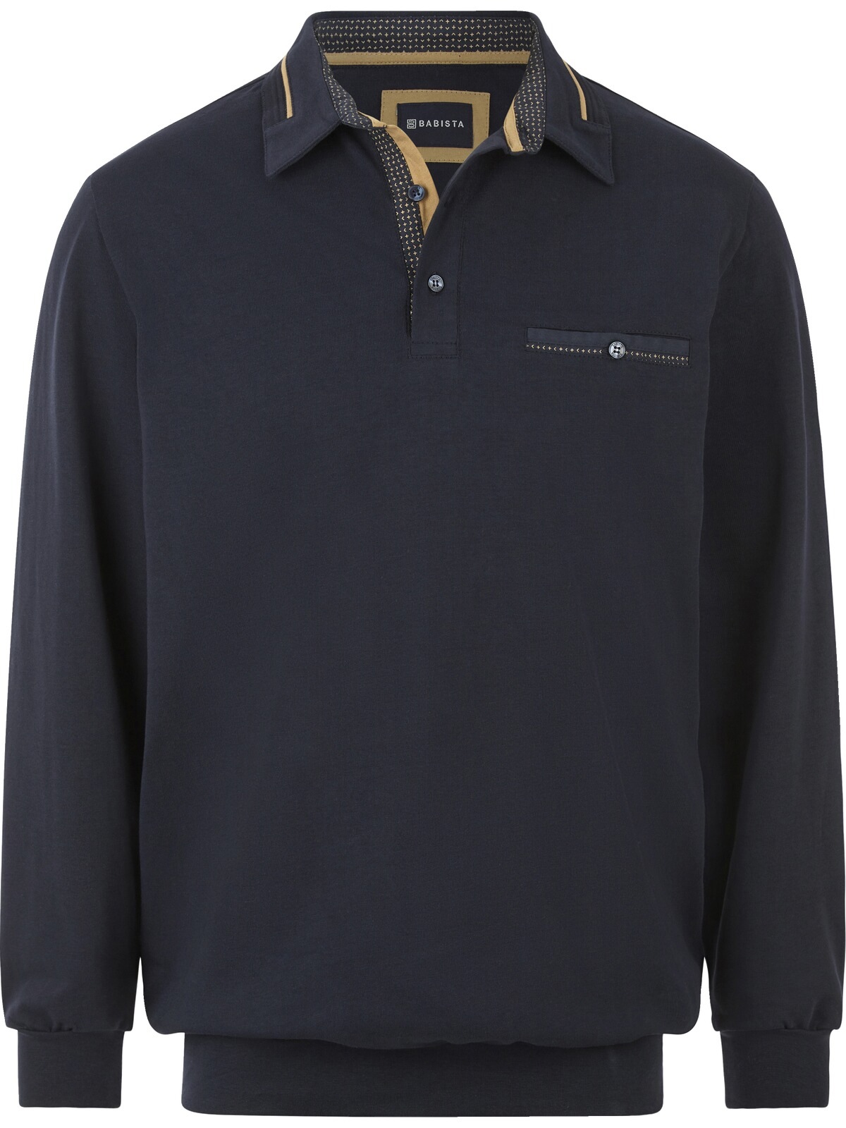 Babista Langarm-Poloshirt »Langarm-Poloshirt DOROCASTI«, (1 tlg.), aus reinem Baumwolljersey