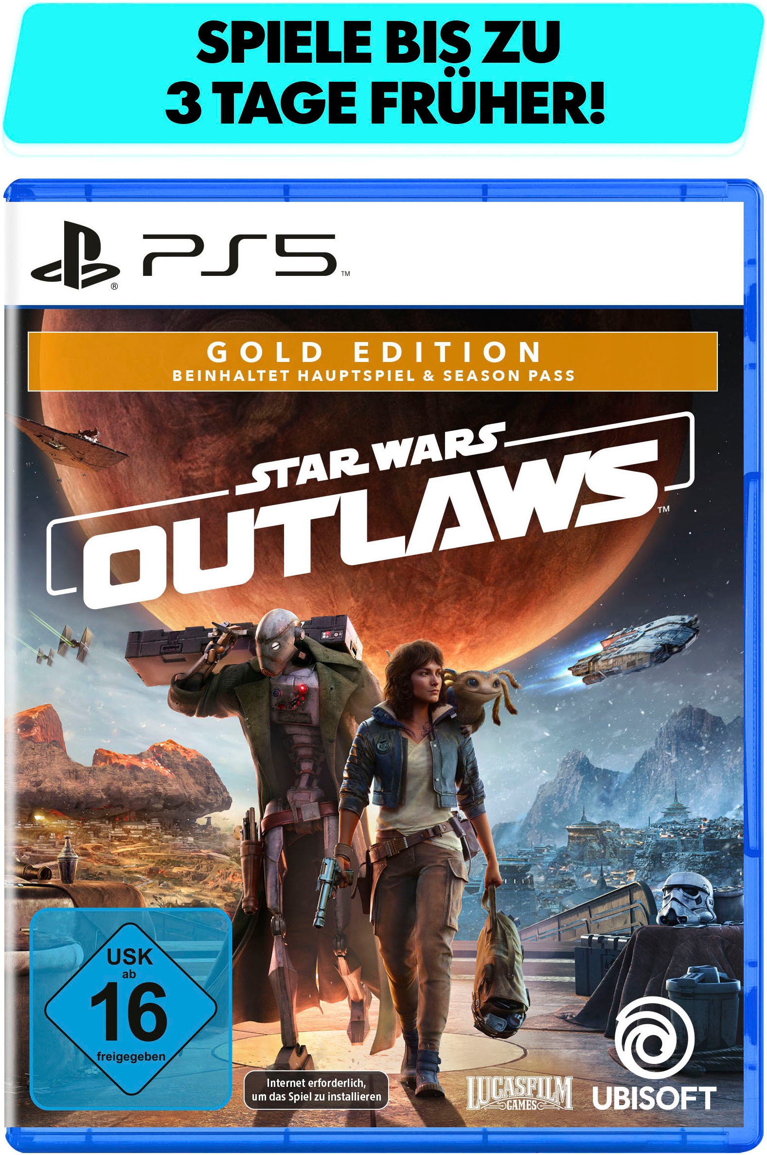 UBISOFT Spielesoftware »Star Wars Outlaws Gold Edition«, PlayStation 5