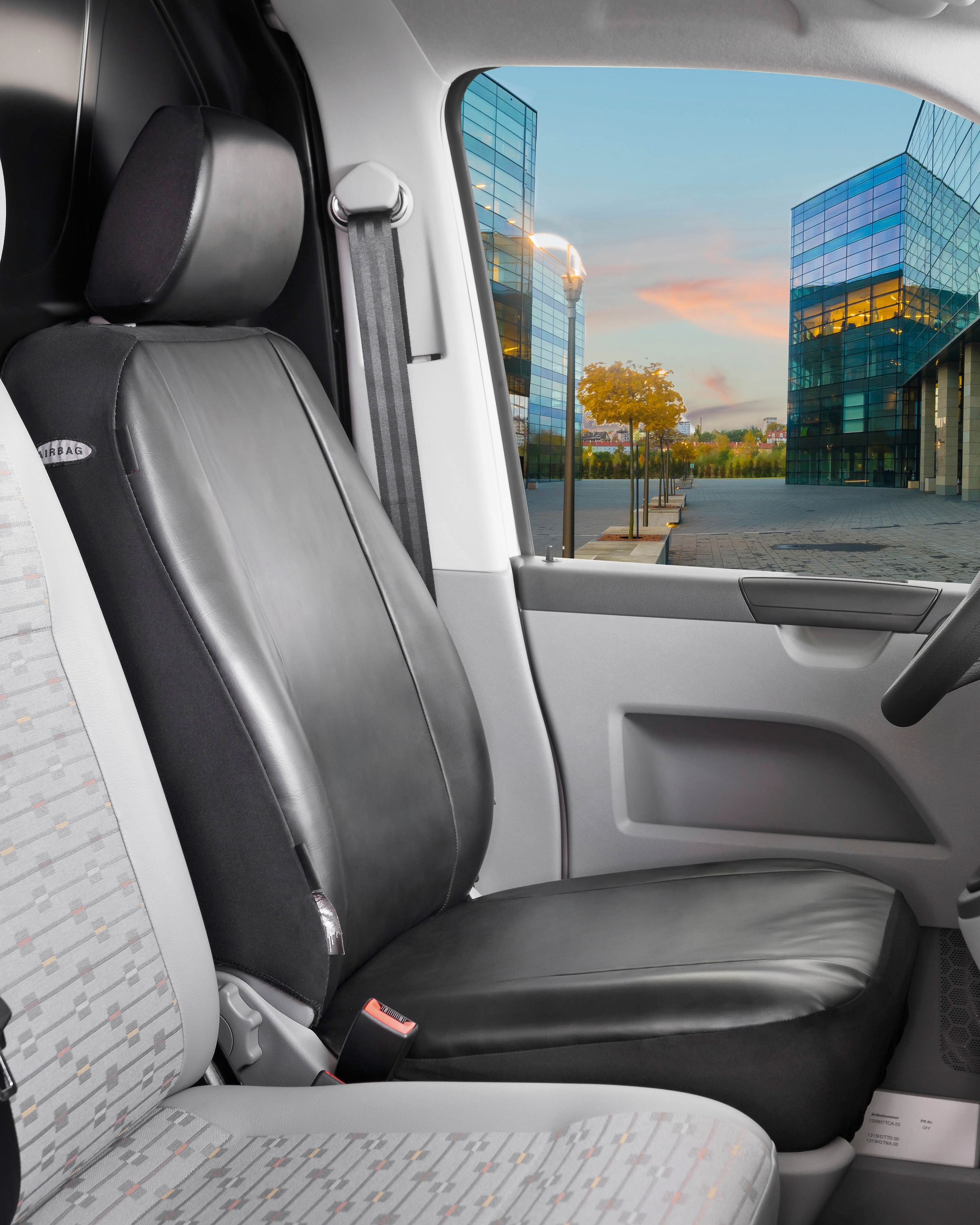 WALSER Autositzbezug ZIPP IT Premium Inde 11784 Einzelsitz, 3-tlg., 1  Vordersitzbezug 2-tlg, 1 Kopfstützenbezug