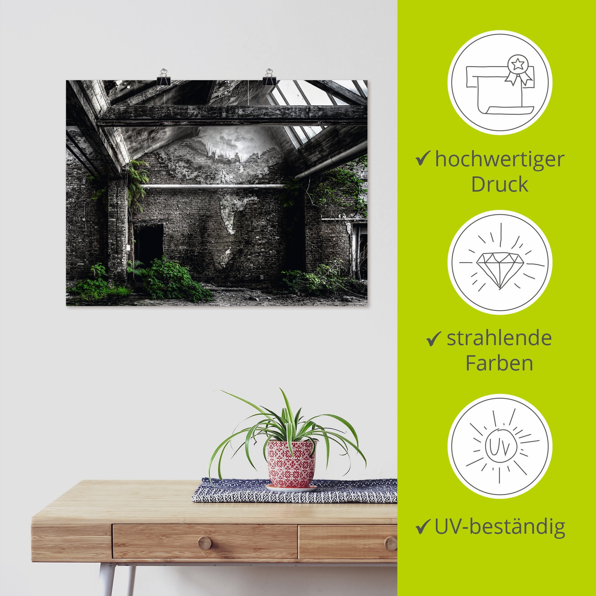 Artland »Lost Place - alte Fabrik« Architektonische Elemente 1 Stk. tlg. ohne Rahmen