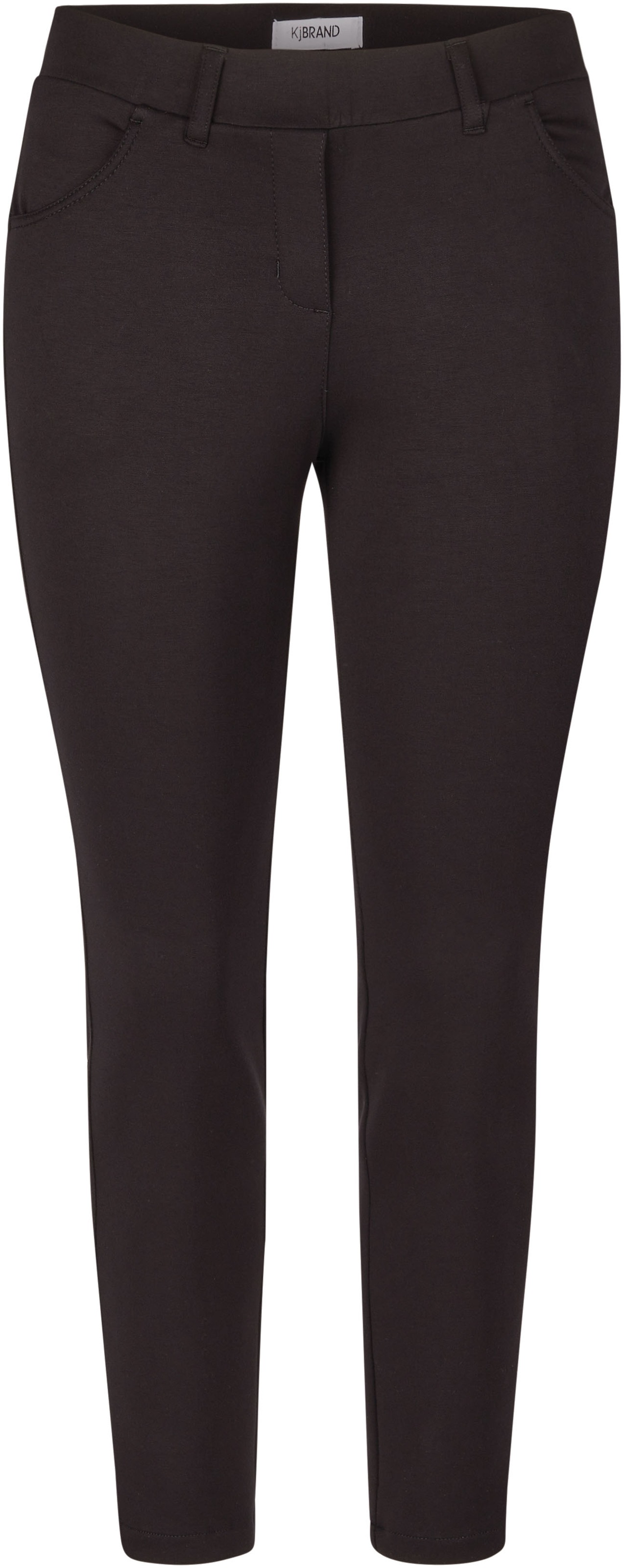 KJBRAND Damen Jerseyhose "Jenny", schwarz, Gr. 50, Web, Obermaterial: 50% Polyester, 45% Viskose, 5% Elasthan, Hosen