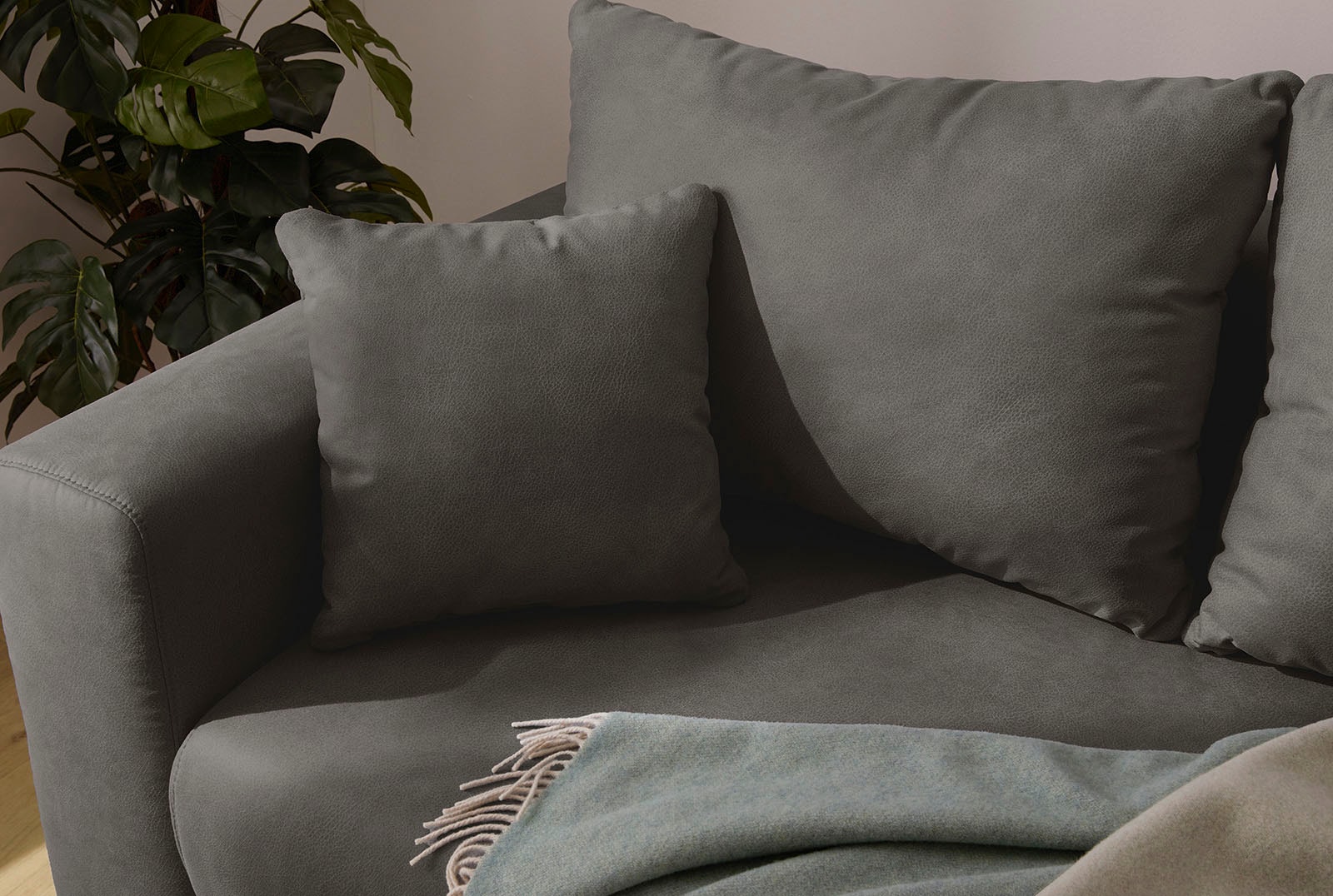 Jockenhöfer Gruppe Ecksofa »Spotlight, mit dimmbarer LED-Beleuchtung«, Gästebettfunktion,Bettkasten, Ottomane links/rechts montierbar