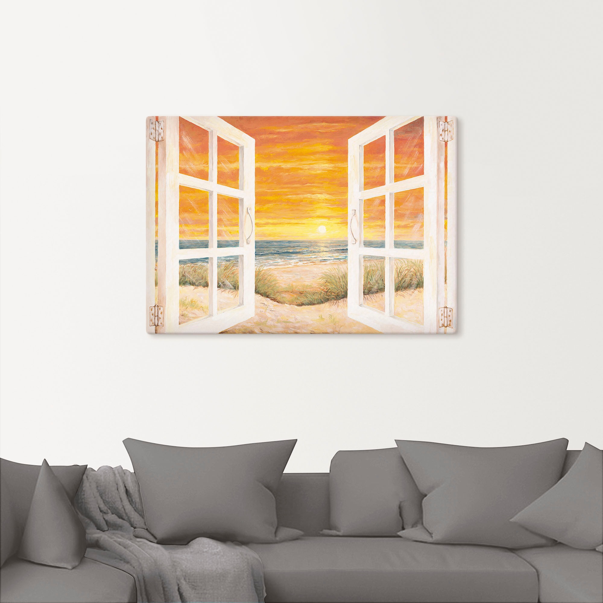 Artland Wandbild "Fenster zum Meer" Meer Bilder 1 Stk. tlg. als Alubild, Ou günstig online kaufen