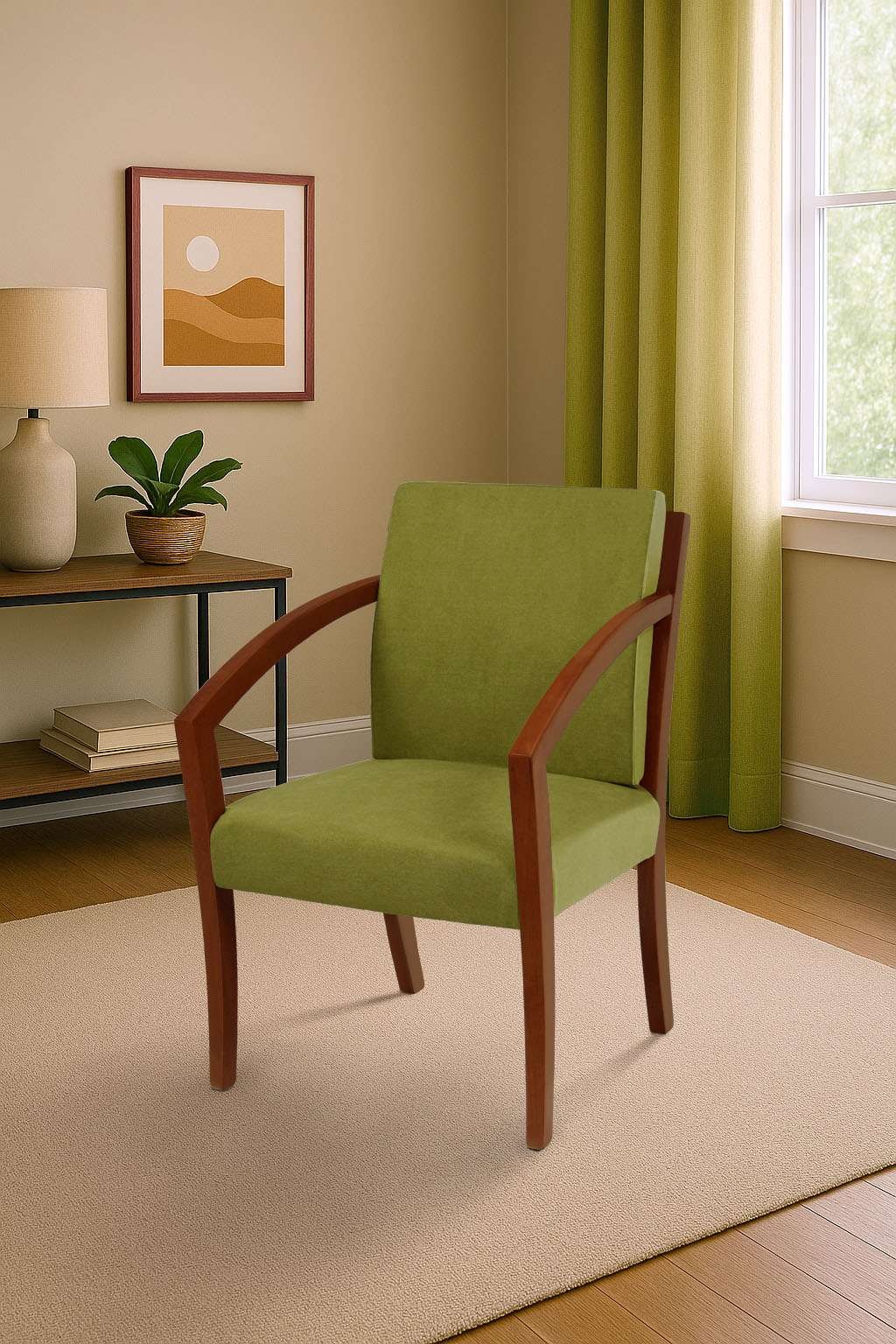 Home affaire Esszimmerstuhl »G98 George Armlehnstuhl, Sessel, in 3 Gestellfarben Made in Italy« () 1 Stk.Extra-confort, Fleckenabweisendes Gewebe, Massivholz