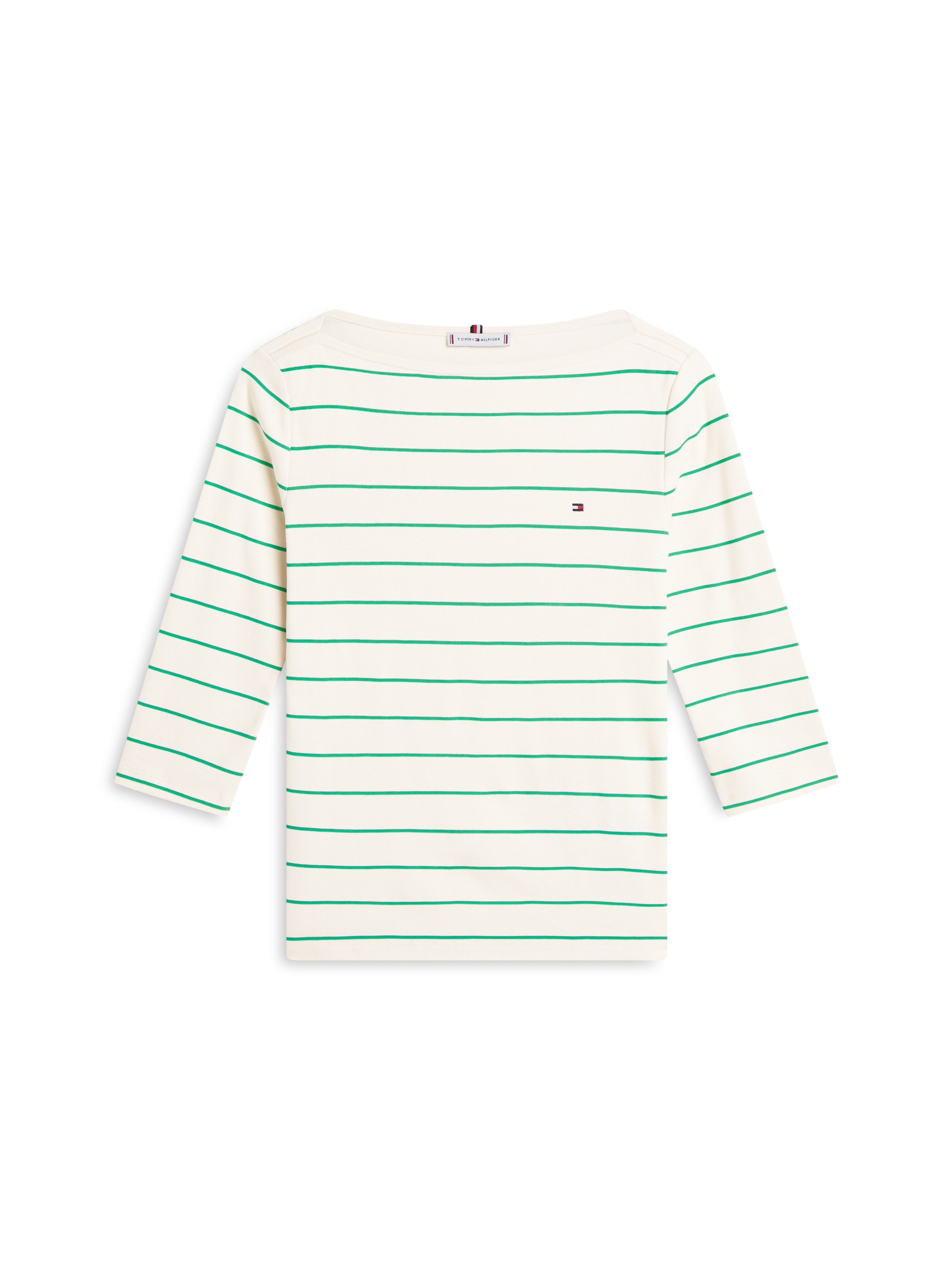 Tommy Hilfiger New Cody Slim Boat-Neck Shirt Green/Size M 3