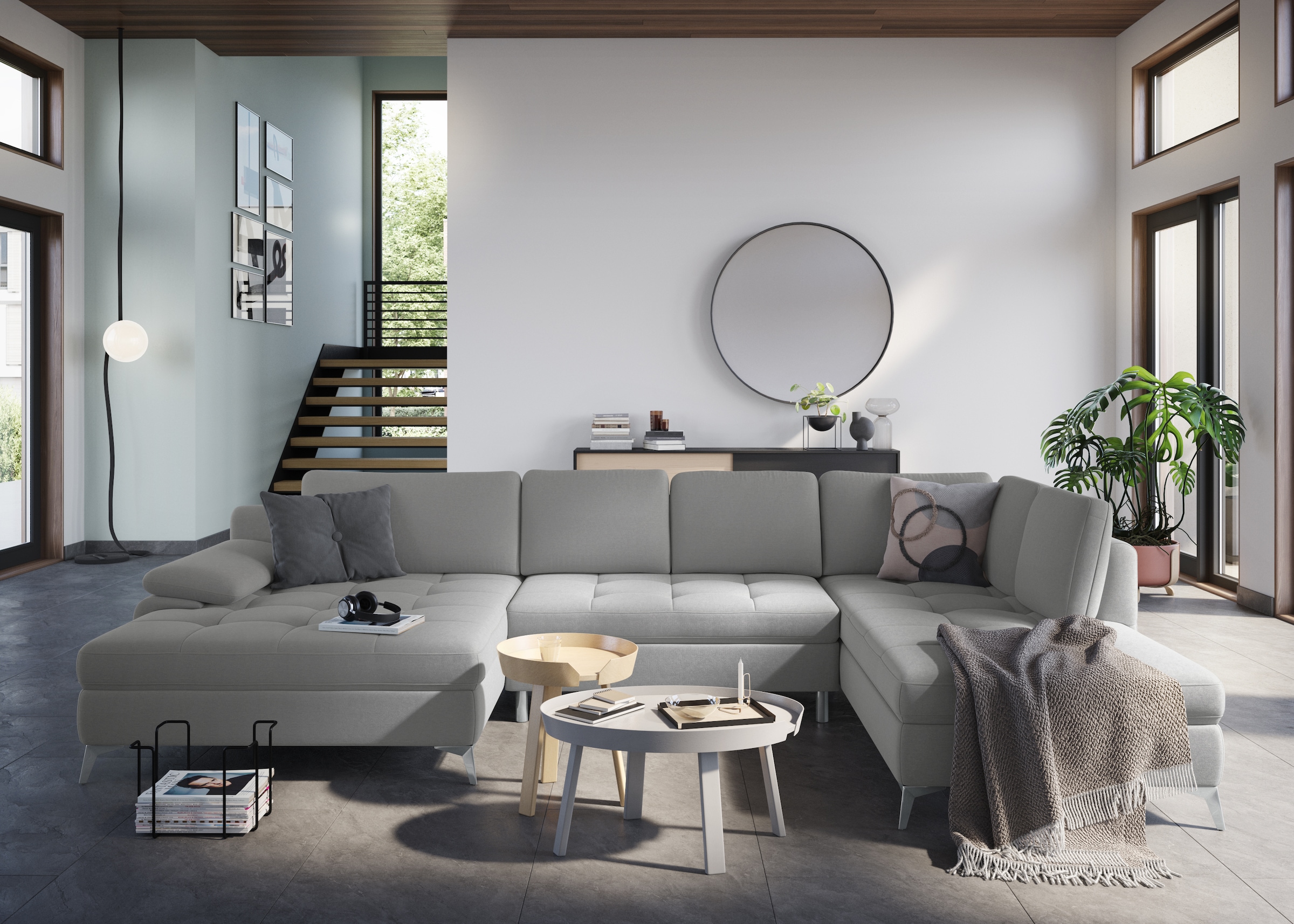 sit&more Wohnlandschaft "Latigo U-Form", mit Mega-Recamiere, wahlweise mit günstig online kaufen