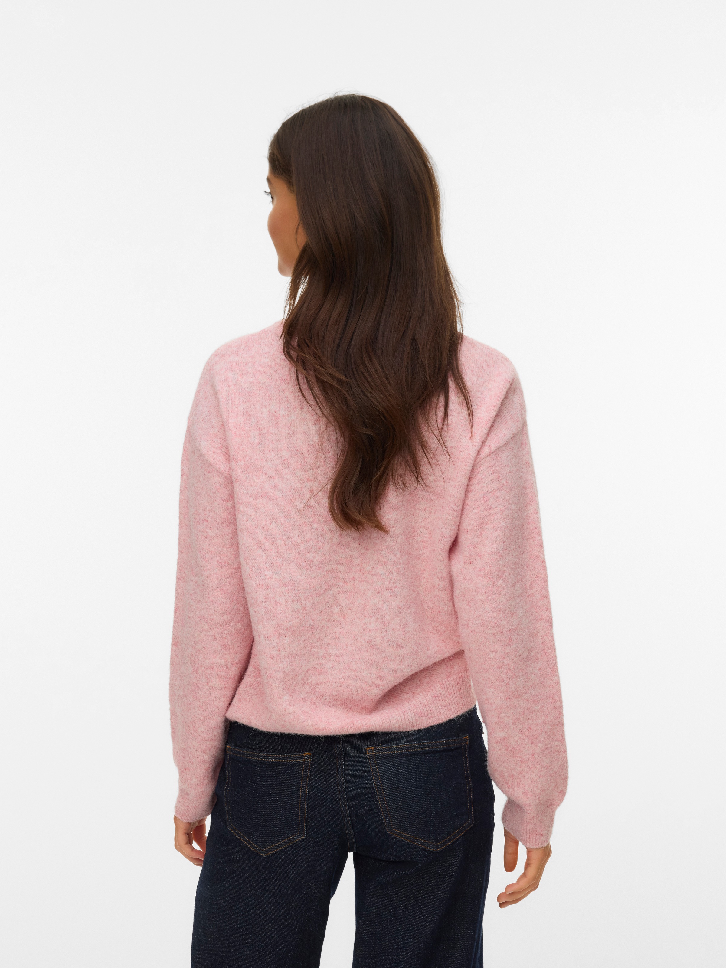 Vero Moda Strickpullover "VMAMOREMIO LS O-NECK PULLOVER BOO" günstig online kaufen