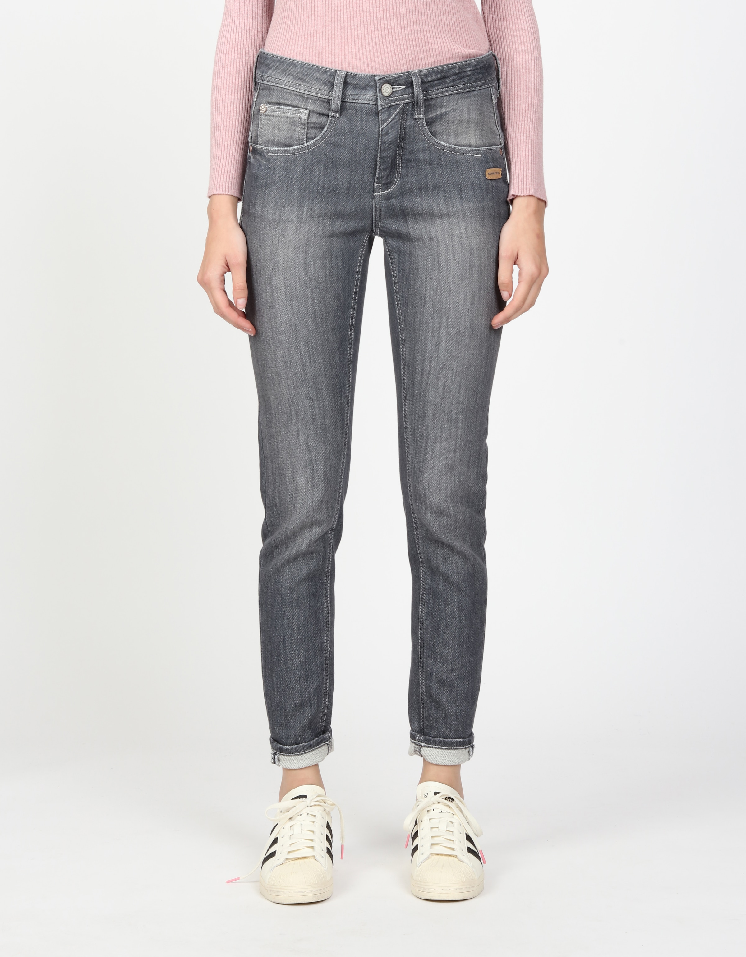 GANG Relax-fit-Jeans "AMELIE", mit Used-Effekten