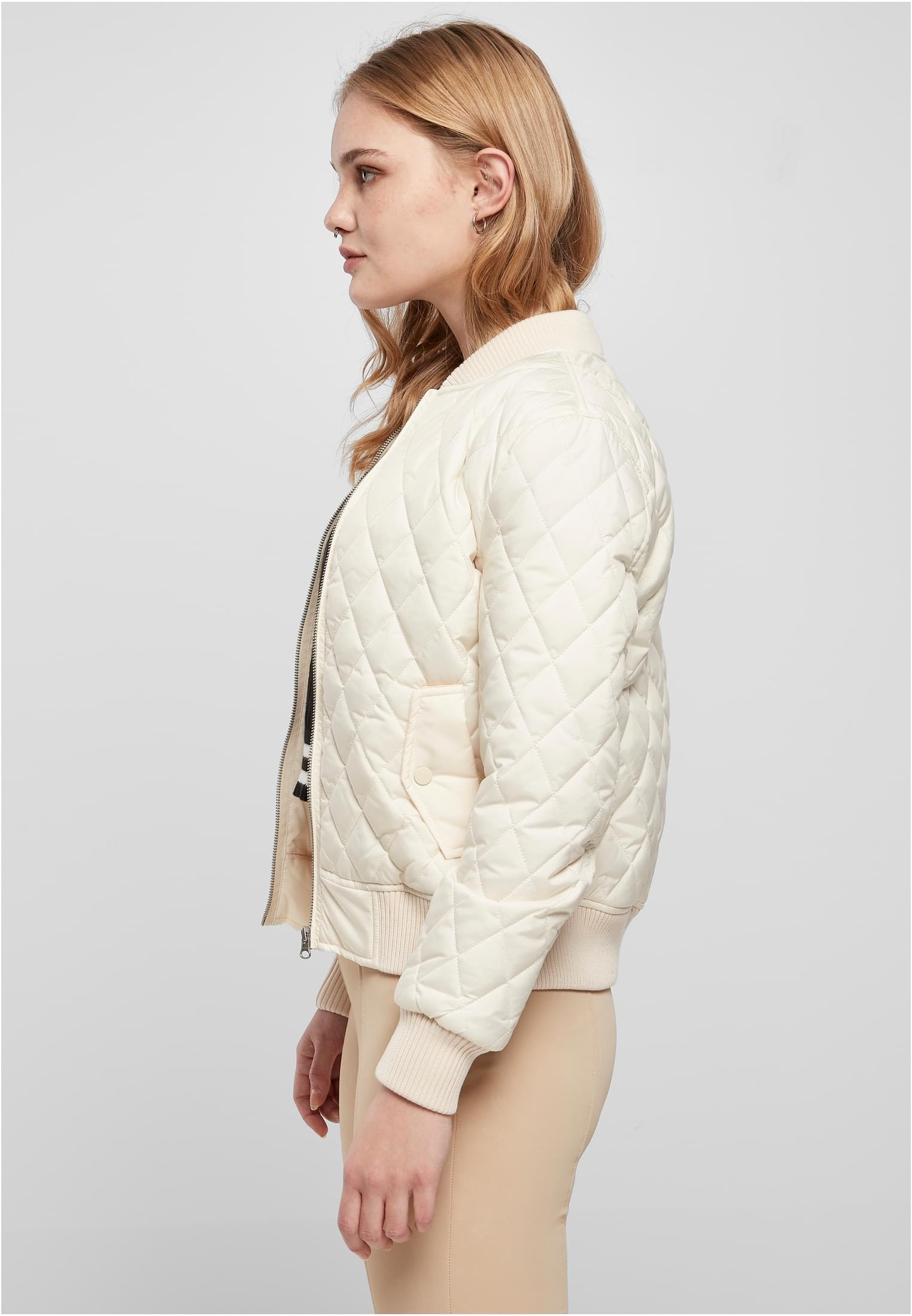 URBAN CLASSICS Outdoorjacke »Damen Ladies online | Nylon Jacket«, (1 St.), Diamond BAUR ohne kaufen Kapuze Quilt