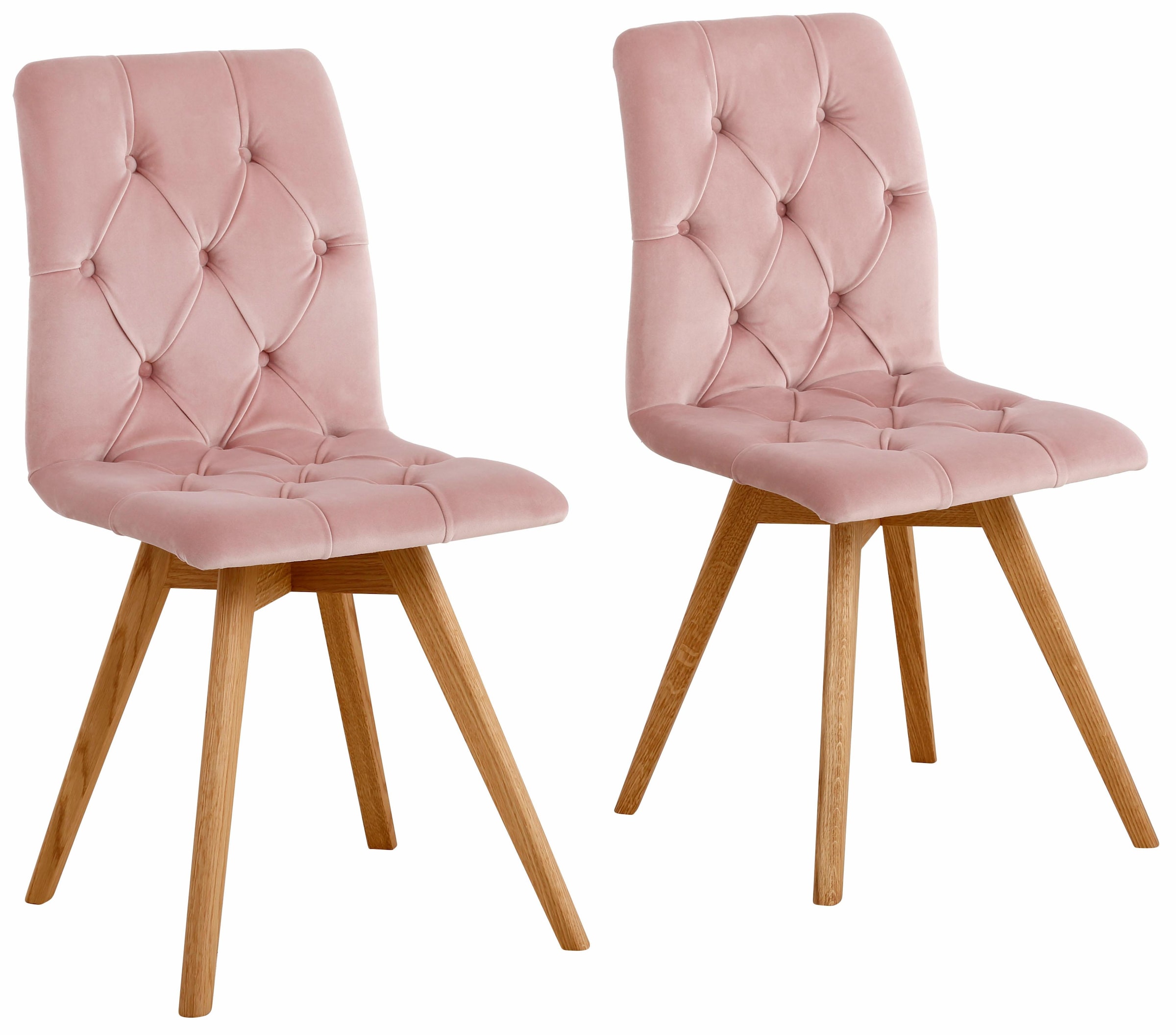 andas 4-Fußstuhl "Rania" (Set) 6 Stk. Samtoptik Im 2er/4er/6er-Set günstig online kaufen