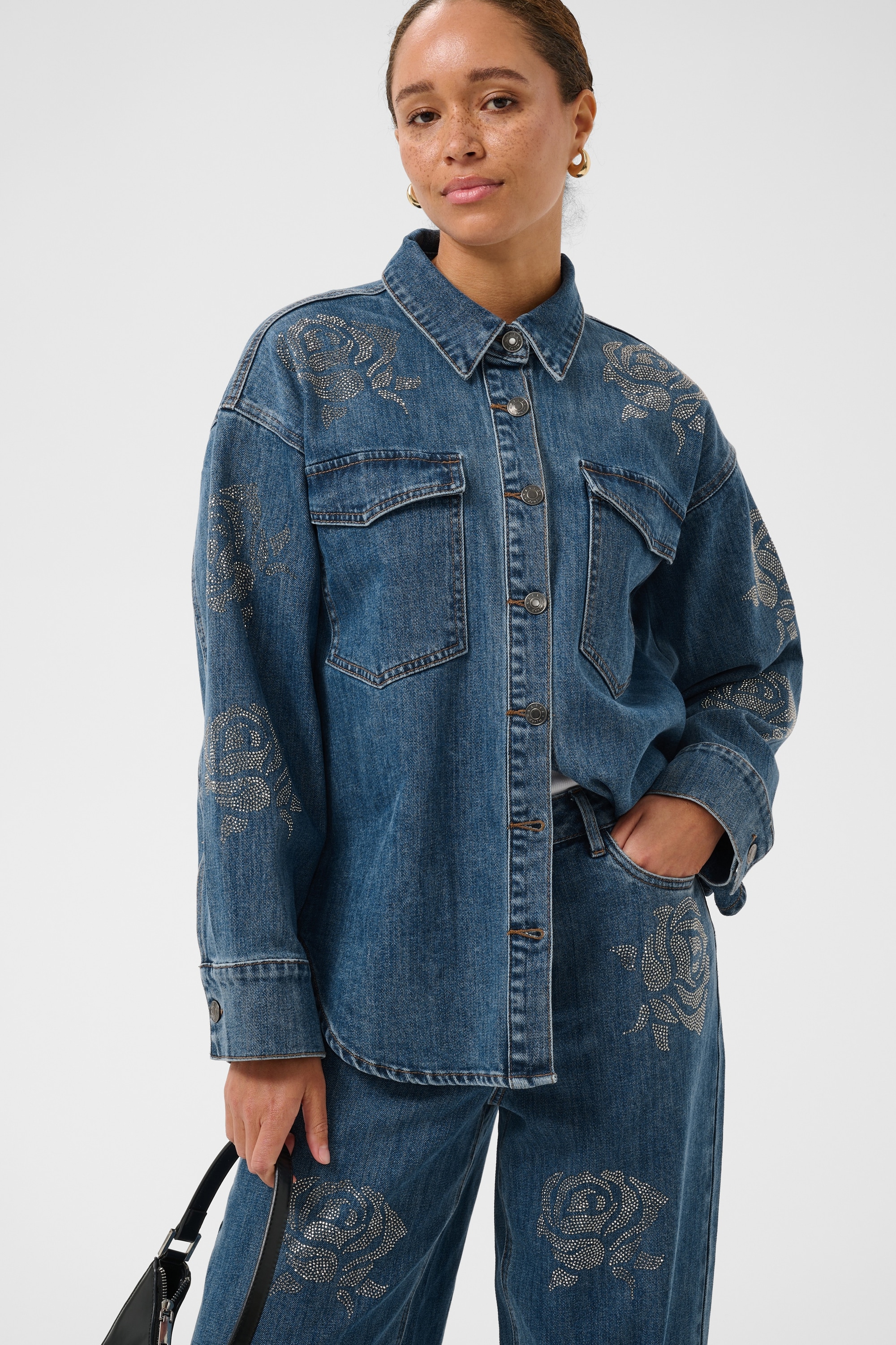 KAFFE Jeansbluse »Jeanshemd KAcastelia«