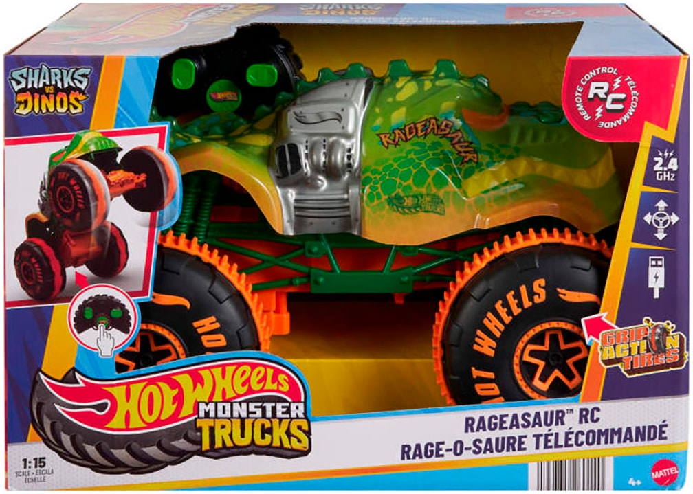 Hot Wheels RC-Monstertruck »Monster Trucks R/C Rageasaur 1:15«