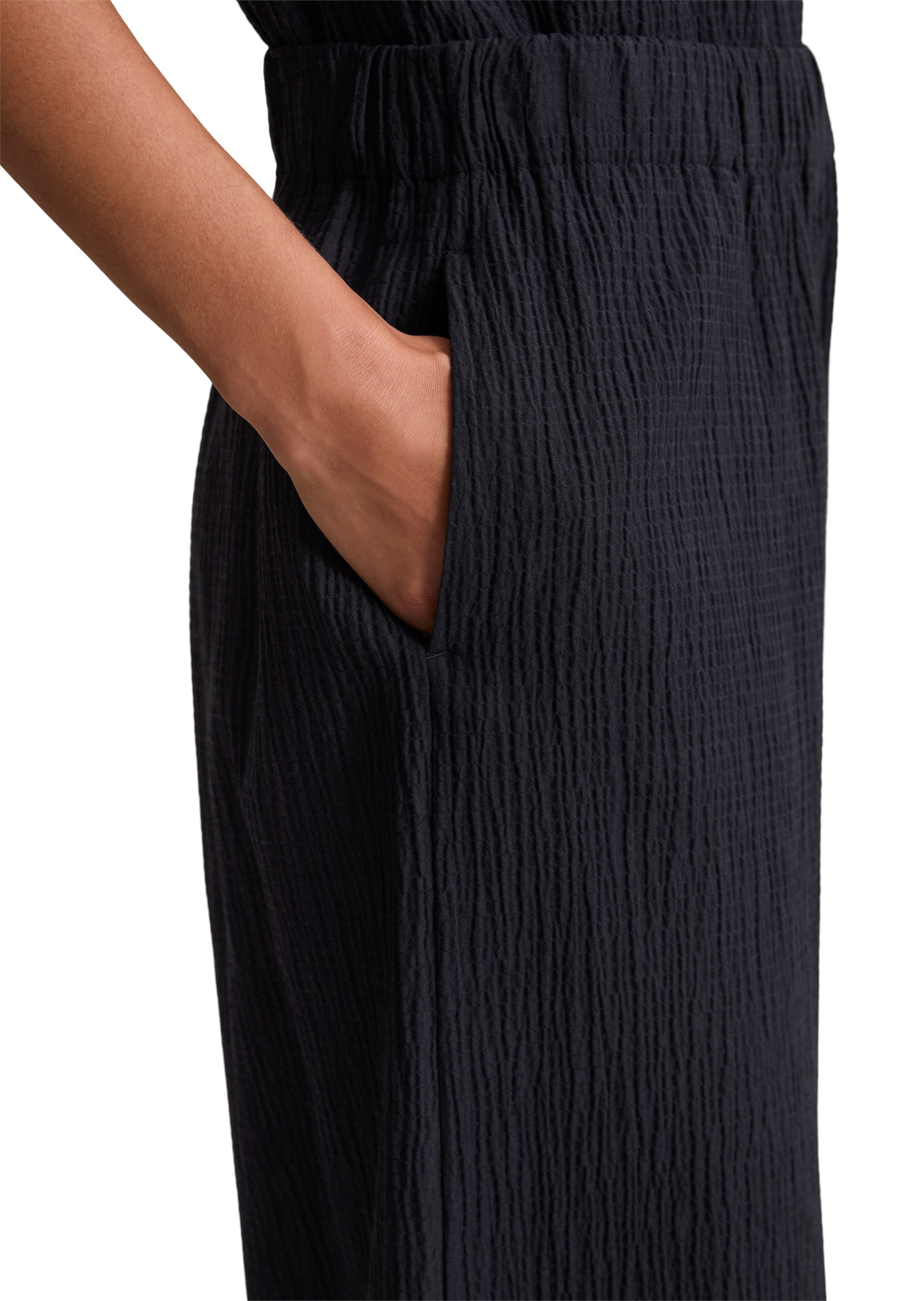 Thumbnail - Marc OPolo DENIM Schlupfhose relaxed fit, mit markanter Struktur, verkürzte Form