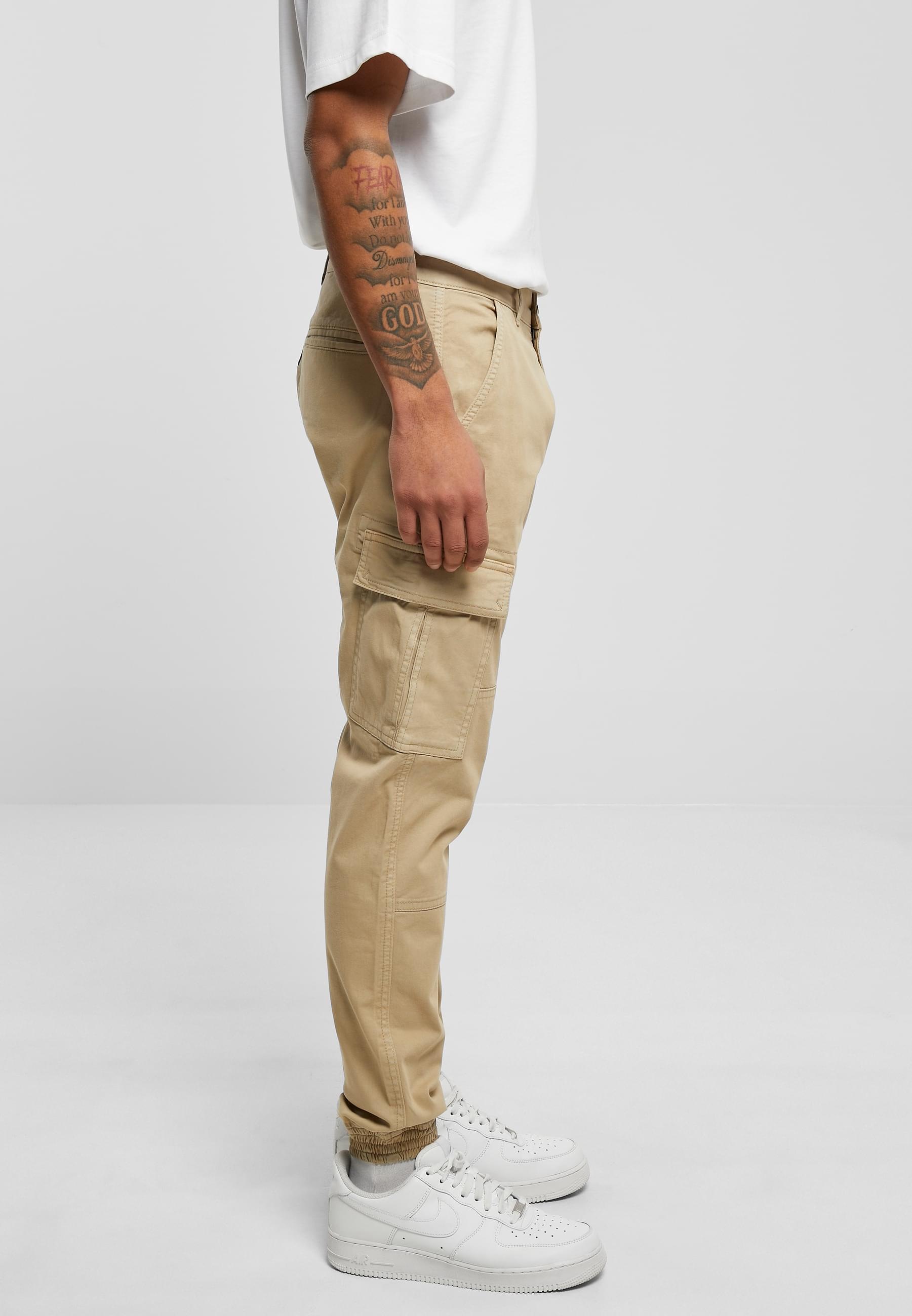URBAN CLASSICS Cargohose »Urban Classics Herren Washed Cargo Twill Jogging Pants«, (1 tlg.)