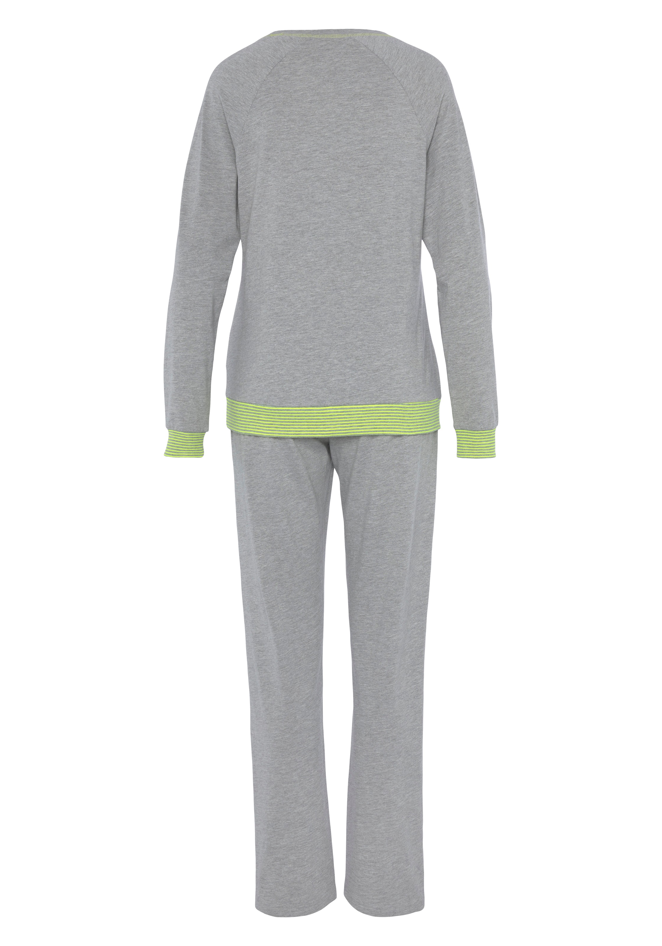 Thumbnail - Vivance Dreams Pyjama, (2 tlg.), mit dekorativen Flatlock-Nähten in Neonfarben