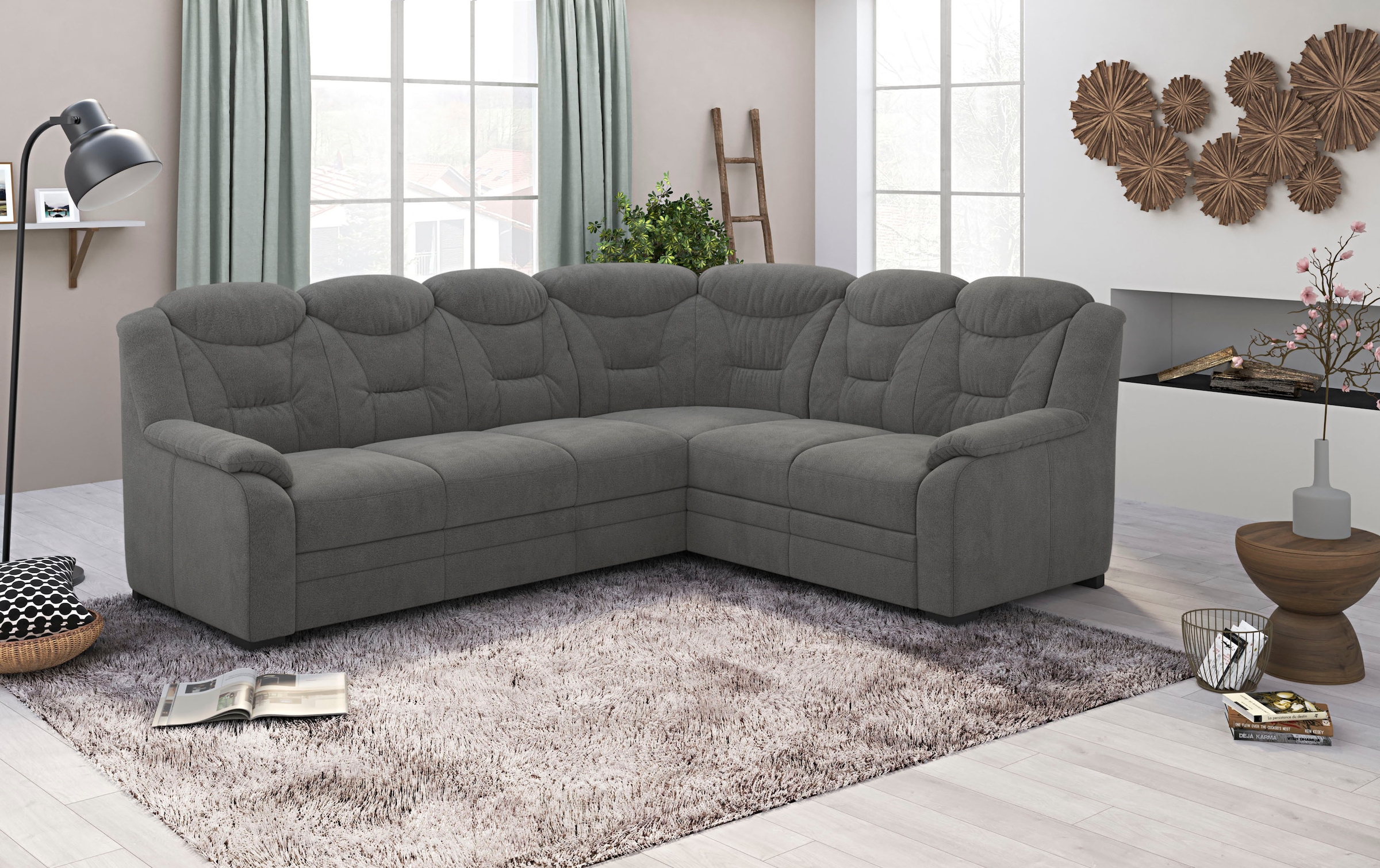 COTTA Ecksofa »Marcus L-Form«, wahlweise mit Bettfunktion & Stauraum