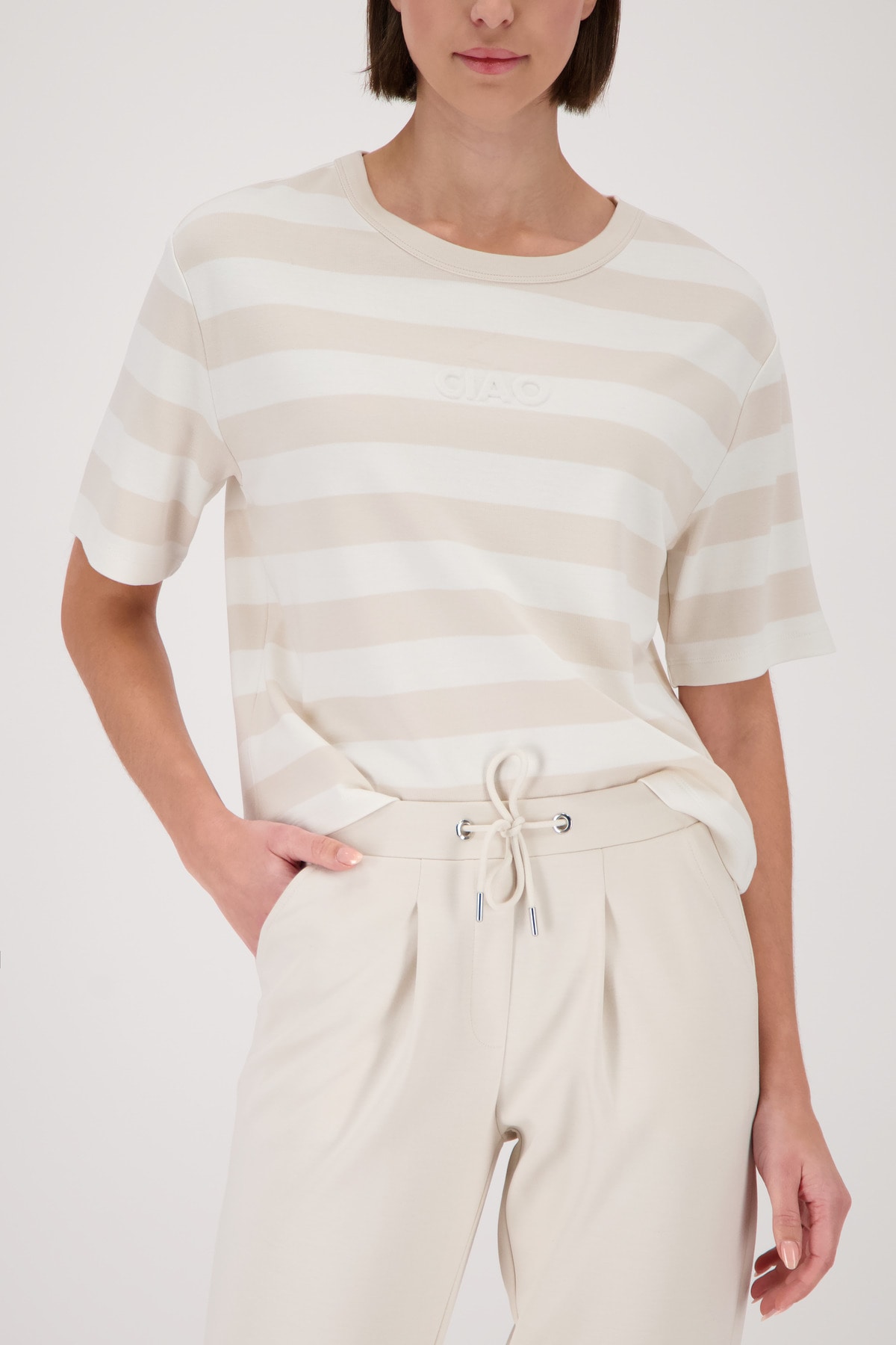 Monari Sweatshirt "Sweatshirt Basic Ringel", Regular fit mit Streifen günstig online kaufen