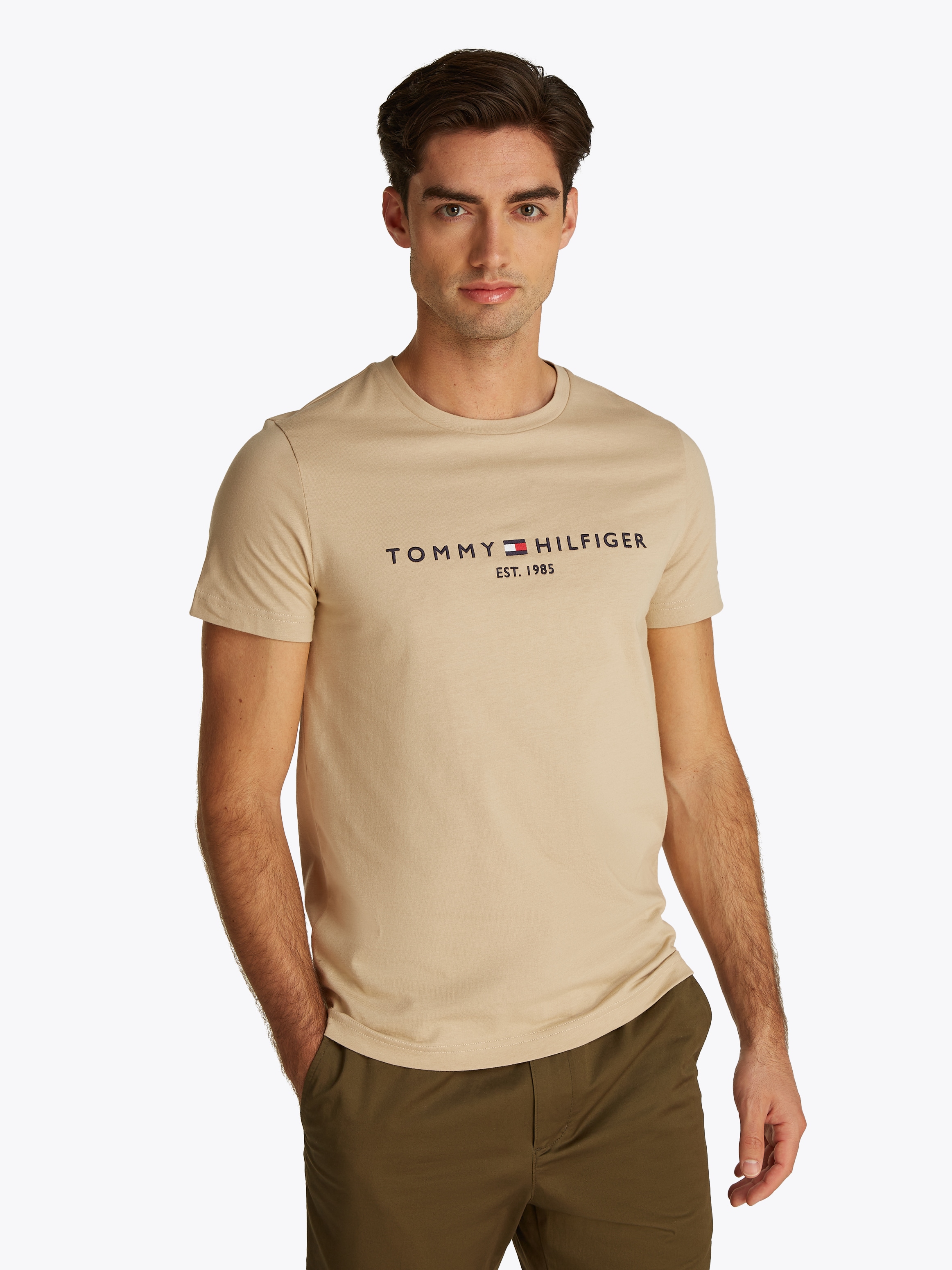Tommy Hilfiger T-Shirt "TOMMY LOGO TEE", aus reiner Baumwolle günstig online kaufen