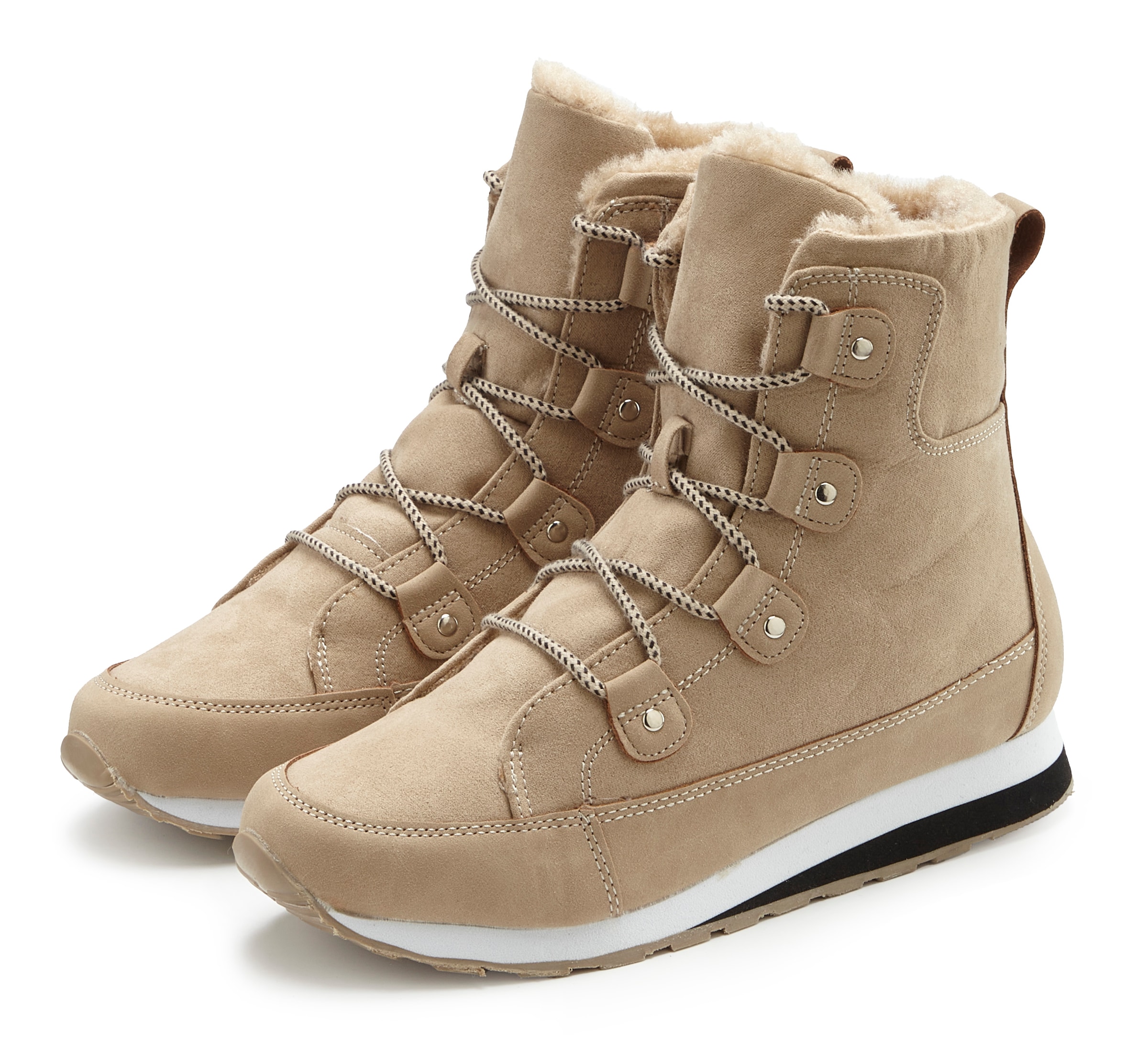 Vivance Stiefelette "Winterstiefel, Stiefel, Boots, Outdoorboots," mit Warmfutter und leichter Profilsohle VEGAN
