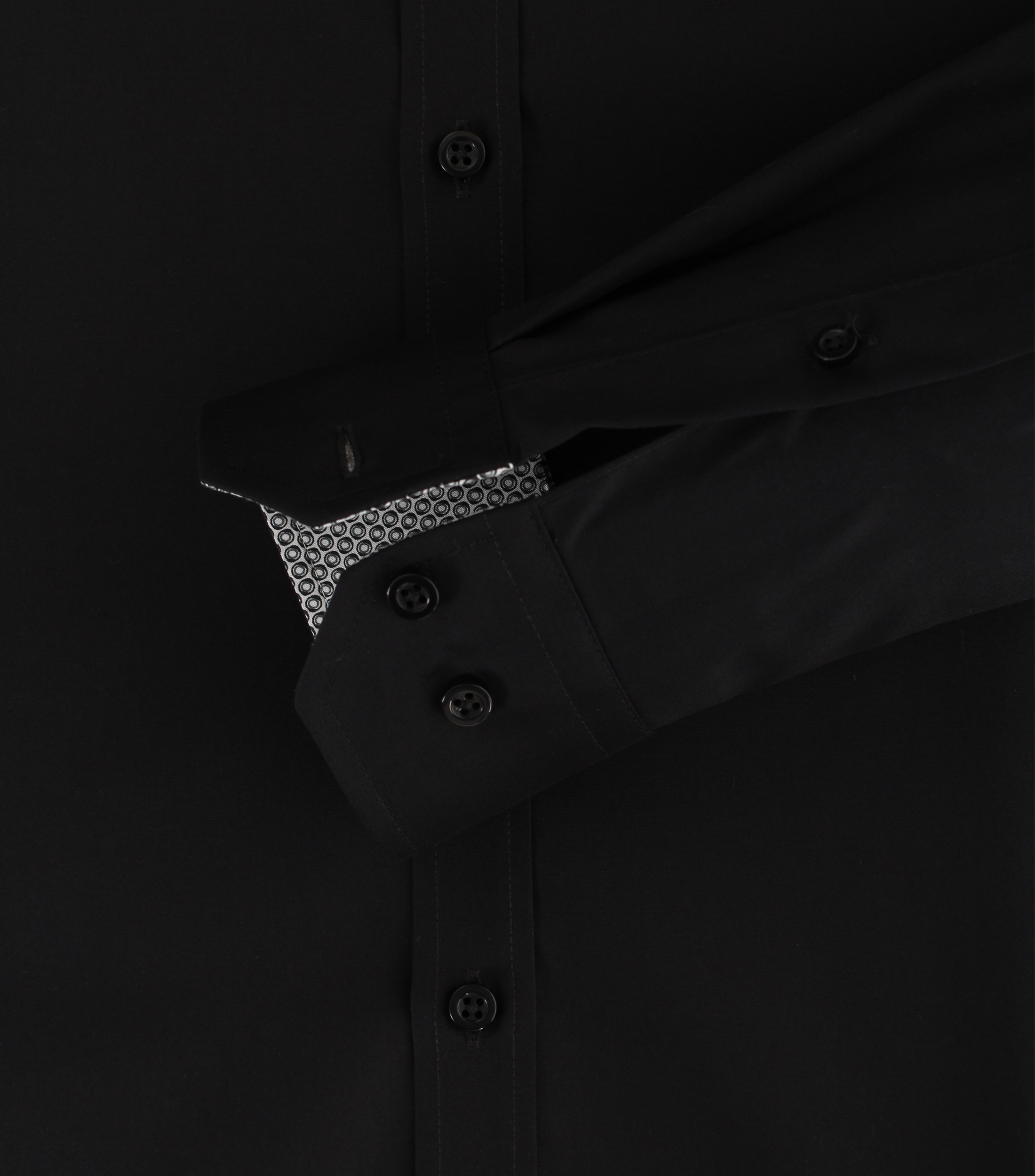 VENTI Businesshemd uni Men's Dress Shirt Black 41 8