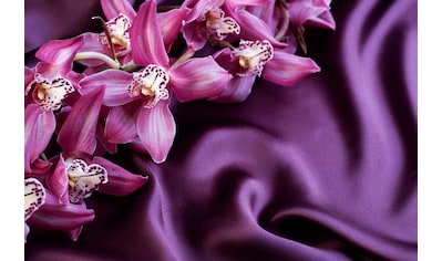 Fototapete »ORCHIDEEN-SEIDE ART DESIGN ABSTRAKT MUSTER DECOR KUNST«