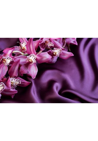 Fototapete »ORCHIDEEN-SEIDE ART DESIGN ABSTRAKT MUSTER DECOR KUNST«