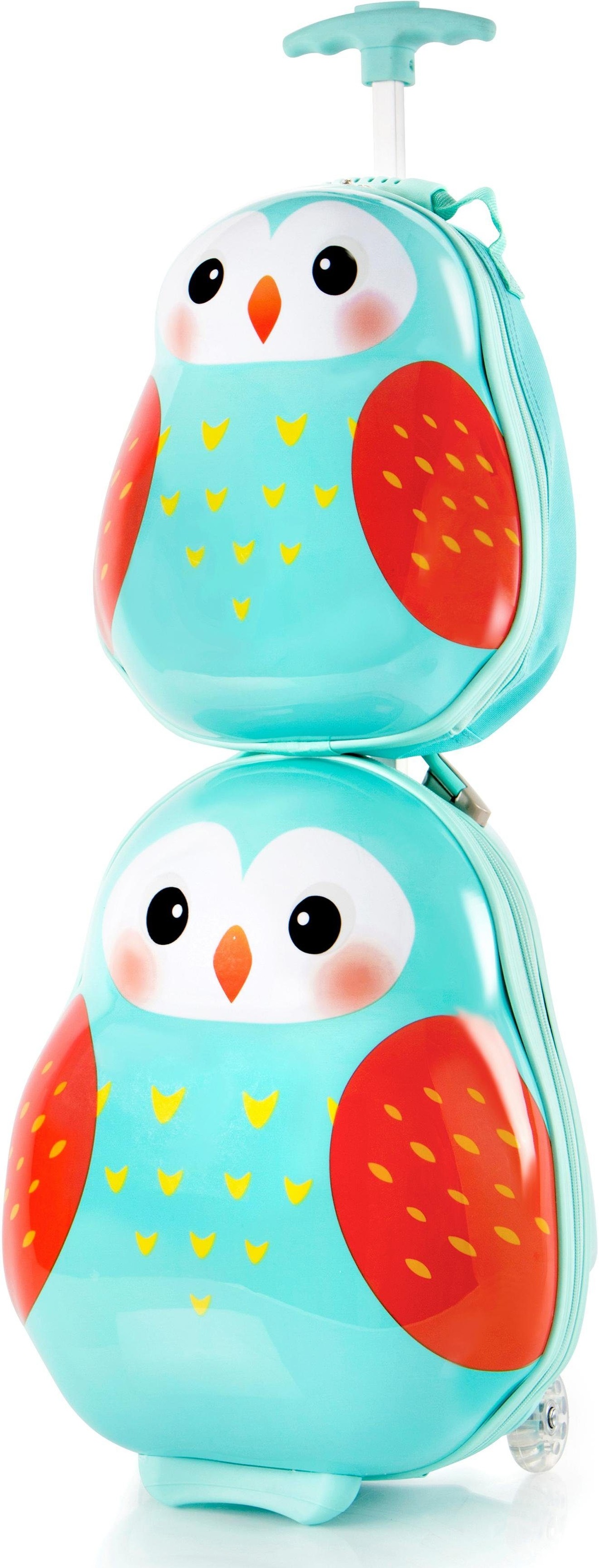 Heys Kinderkoffer »Travel Tots, 46 cm«, (Set, 2 St.), 2 Rollen, Heys x Joachim Llambi Kindertrolley Handgepäck-Koffer