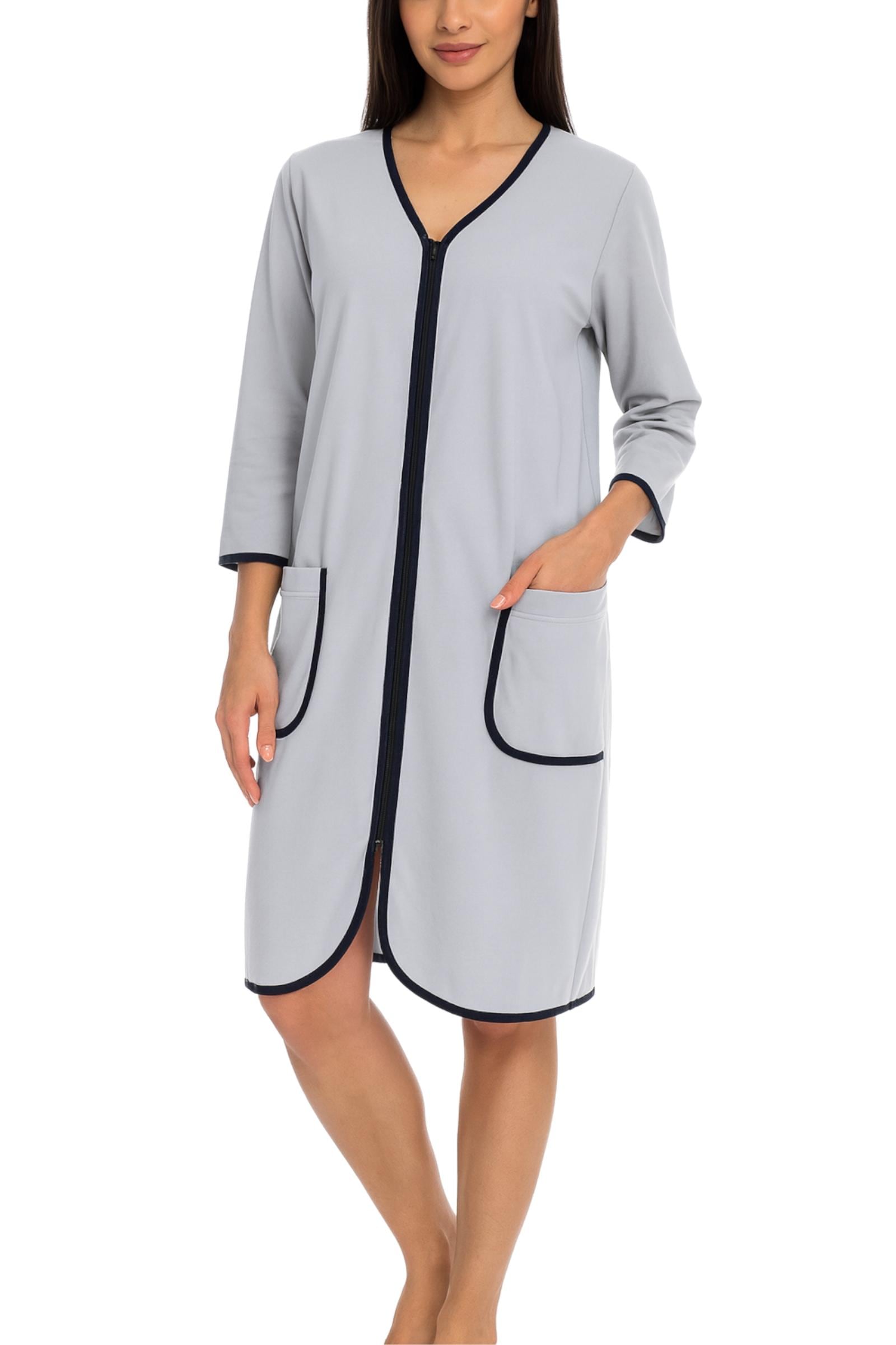 AQUARTI Damenbademantel "Bademantel Aquarti Damen Bademantel mit Reißversch günstig online kaufen