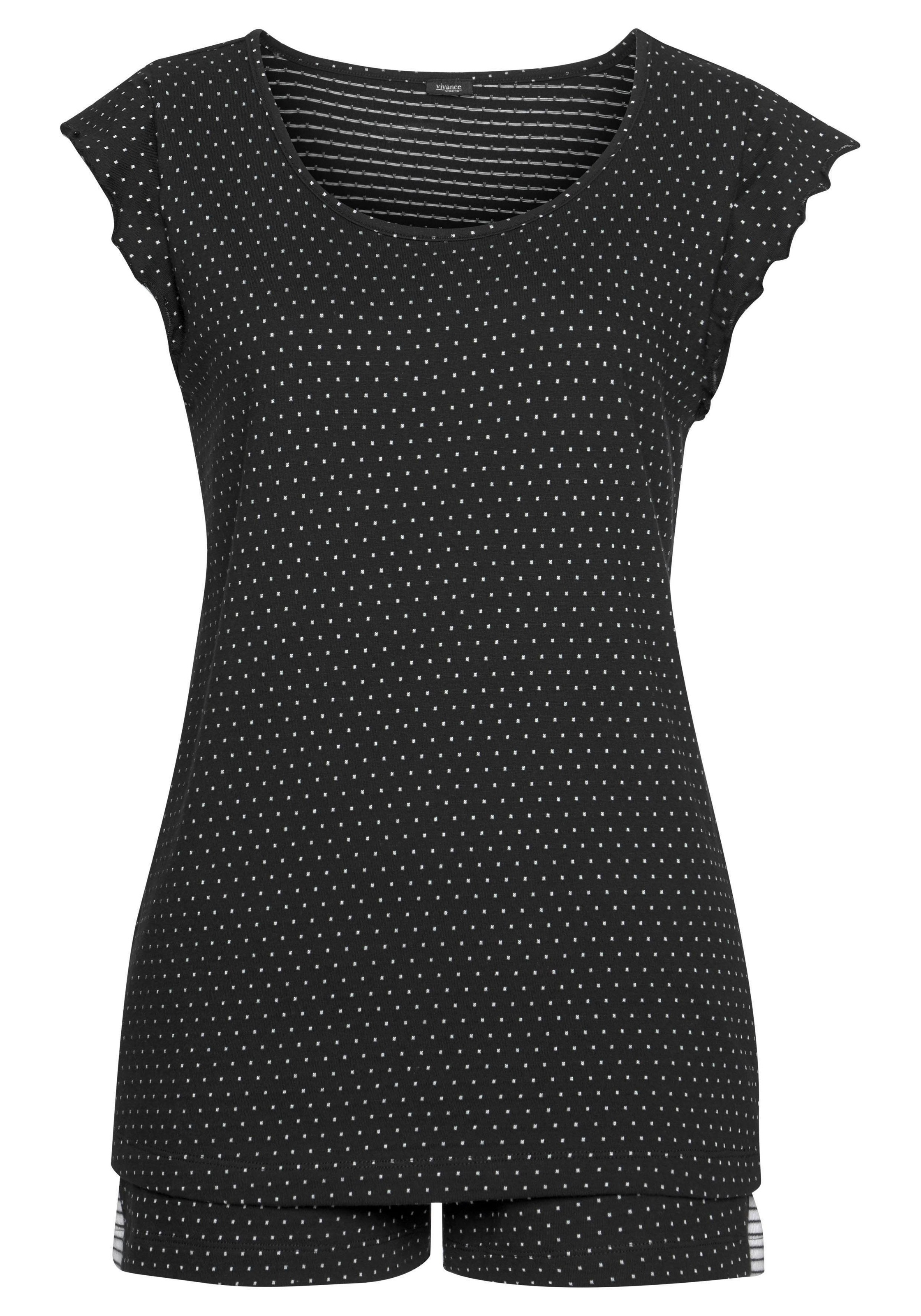 Vivance Dreams Shorty 2-teilig, 2 tlg. mit Pünktchen- und Streifenmuster günstig online kaufen