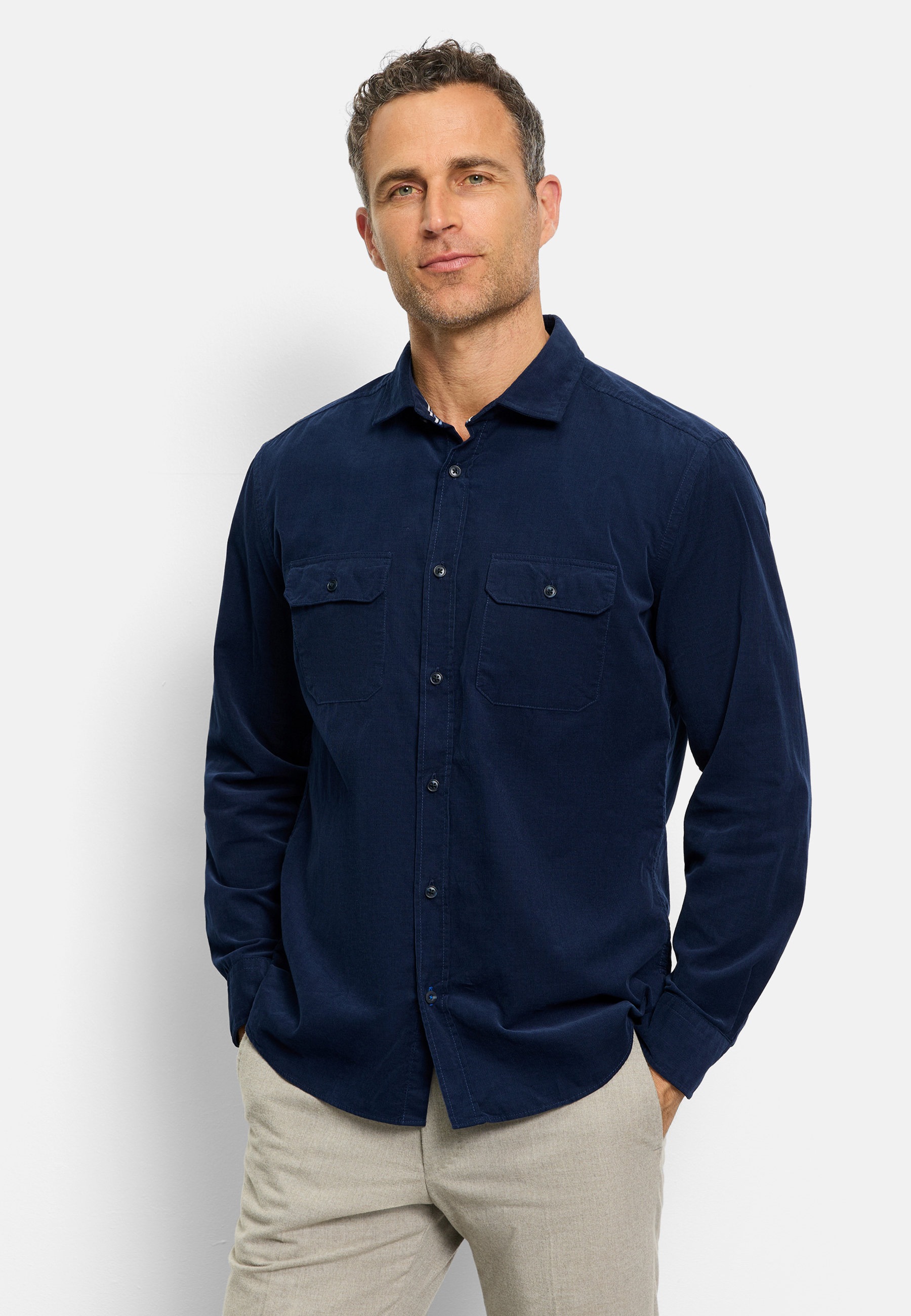 OLYMP Langarmhemd "OLYMP Casual, regular fit, Kent" günstig online kaufen