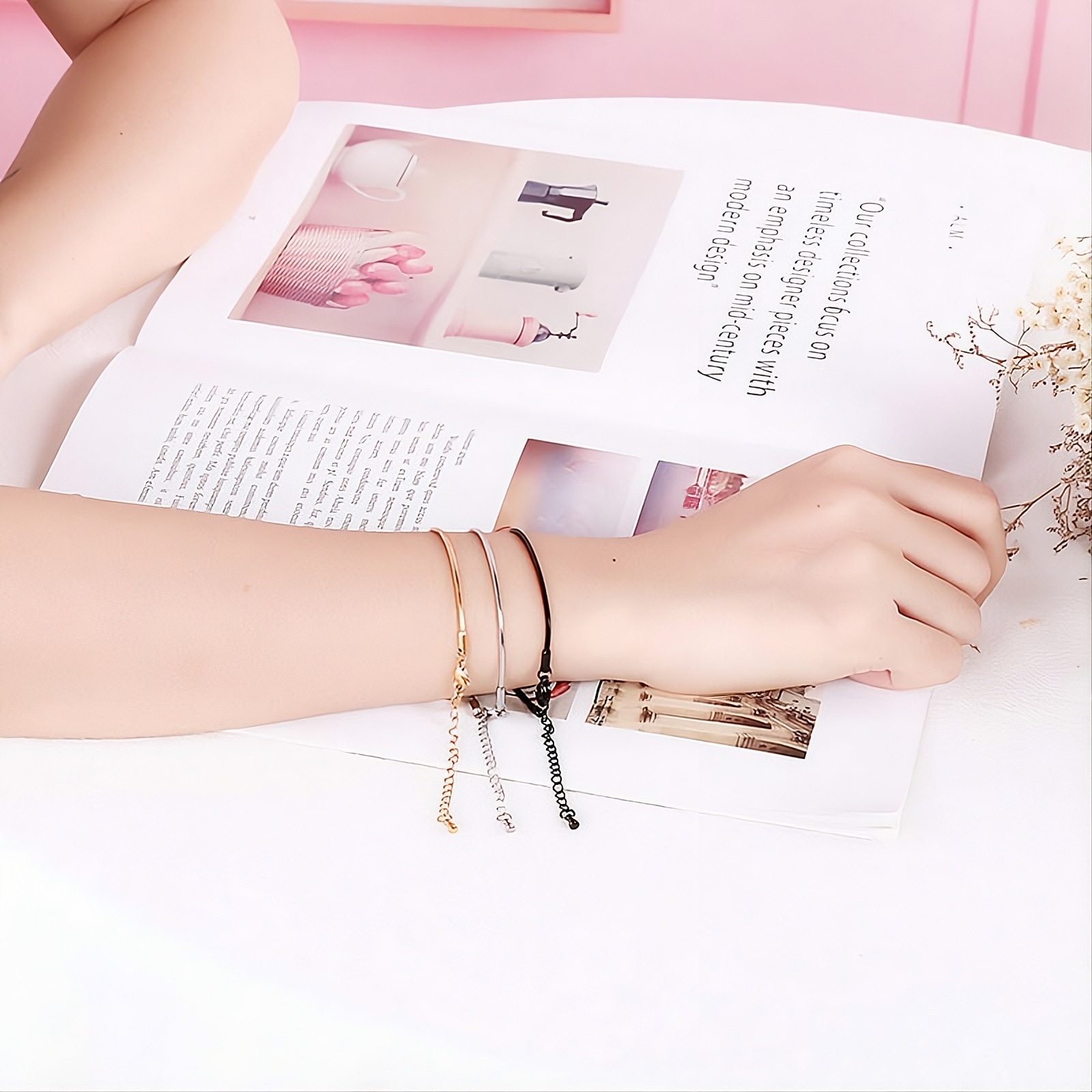 Aniston JEWELRY & WATCHES Armband »Schmuck Geschenk Edelstahl Armschmuck Armkette« Made in Germany