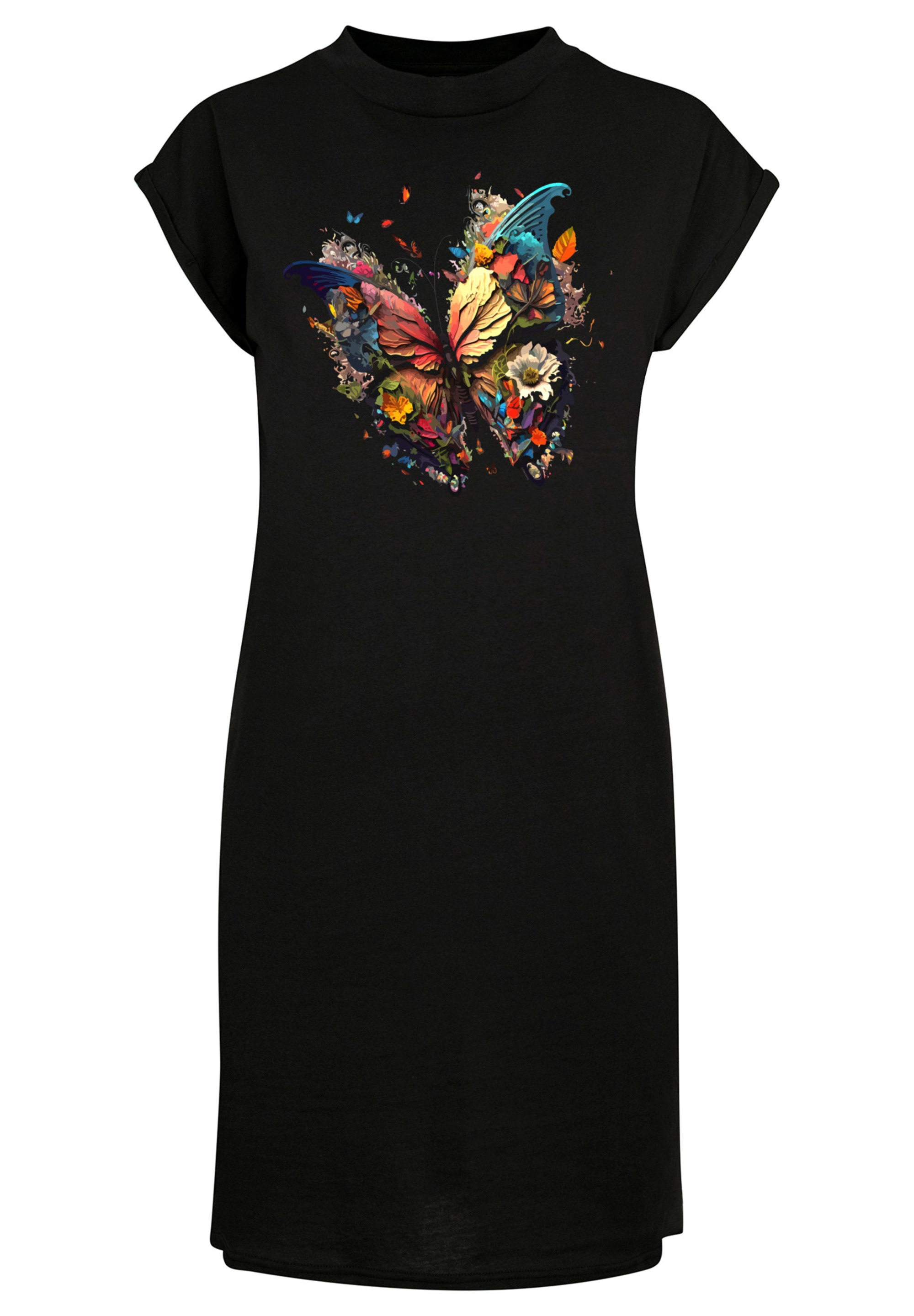 F4NT4STIC Shirtkleid »Schmetterling Bunt«, Print