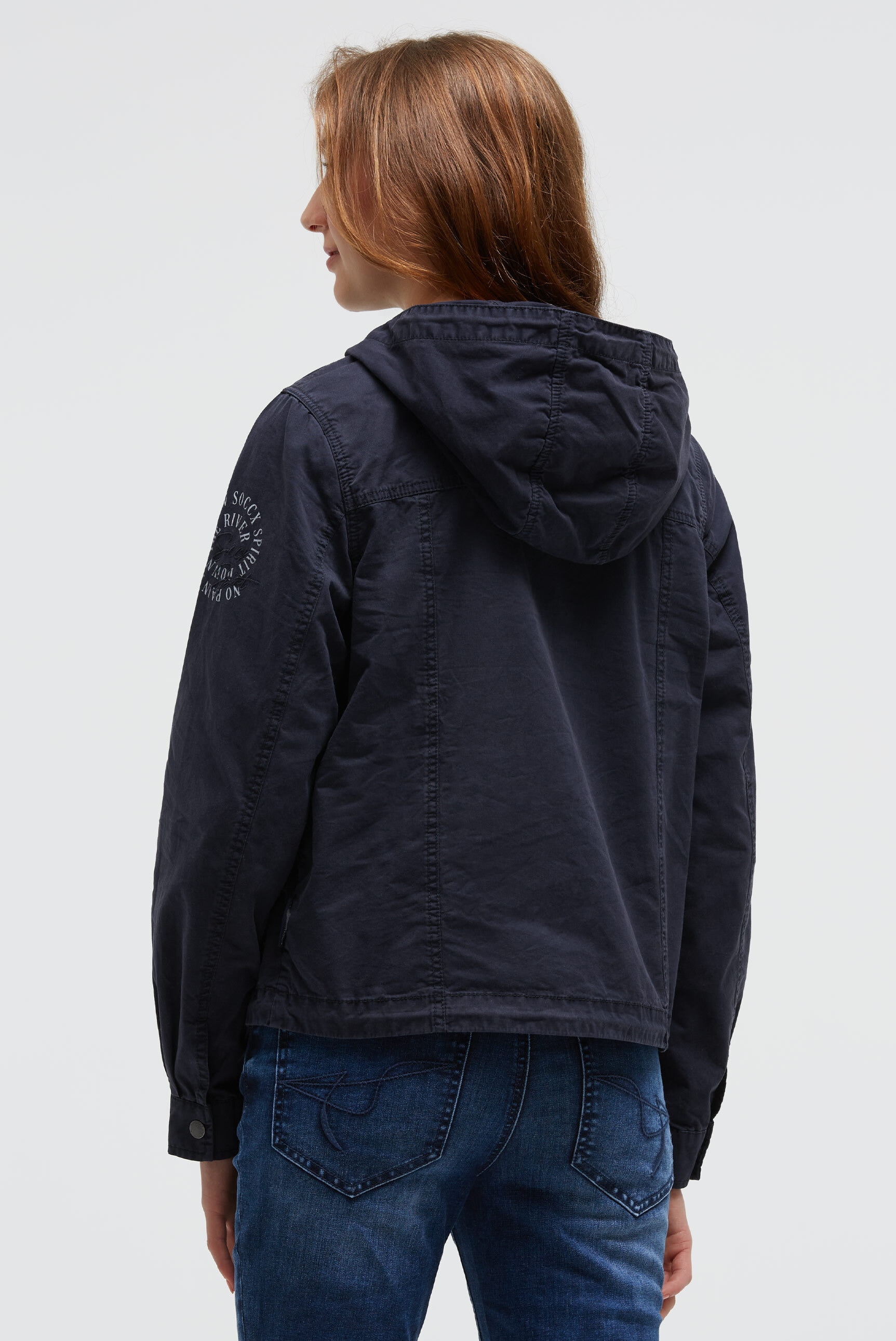SOCCX Outdoorjacke, mit Kapuze