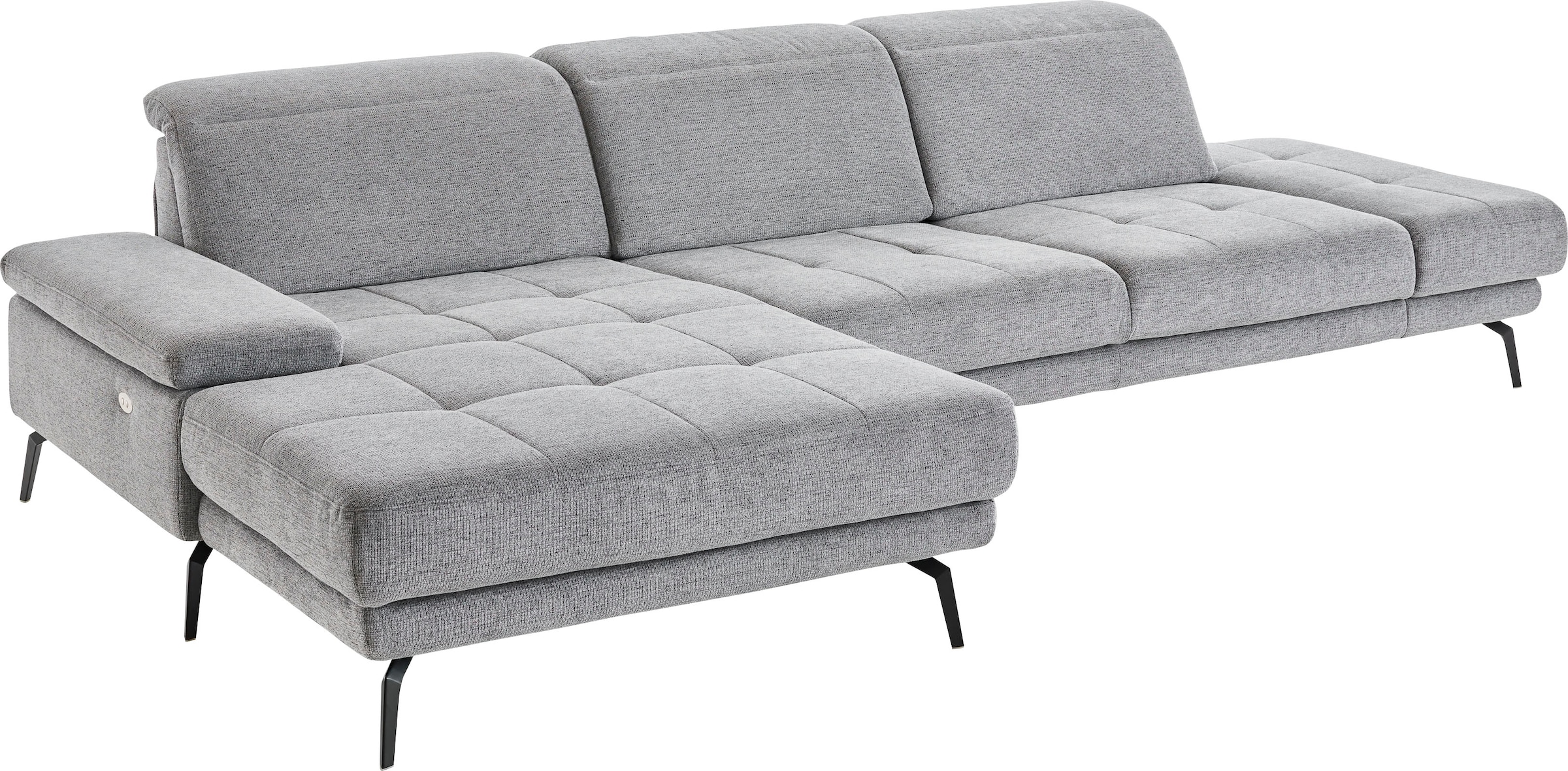 Die PlanBar Ecksofa »MP-IN20126 L-Form«, mit Kopfteilverstellung, optional Sitztiefen- & Armteilverstellung