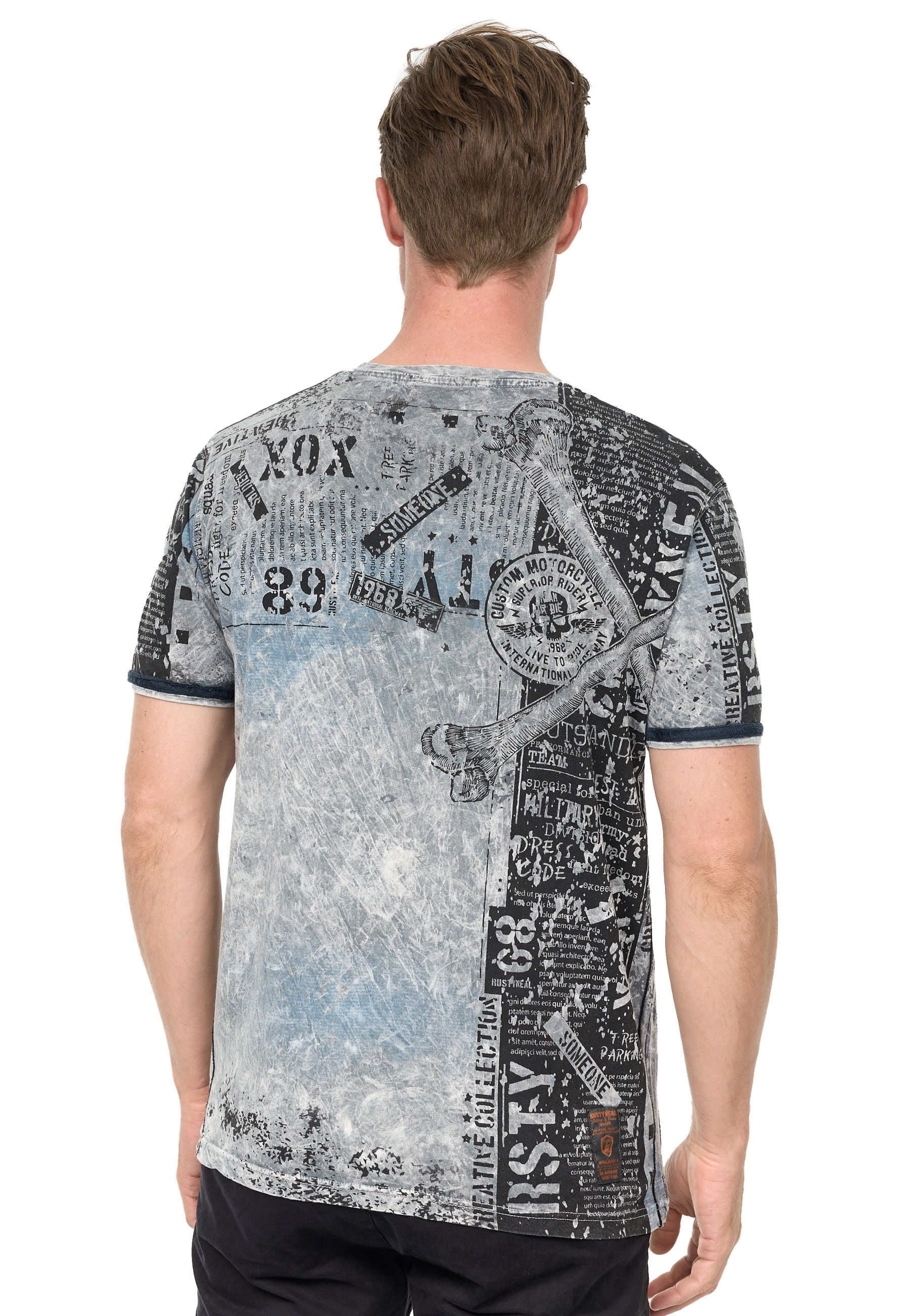 Rusty Neal T-Shirt »Rusty | T-Shirt«, coolem Neal mit Allover-Print für ▷ BAUR