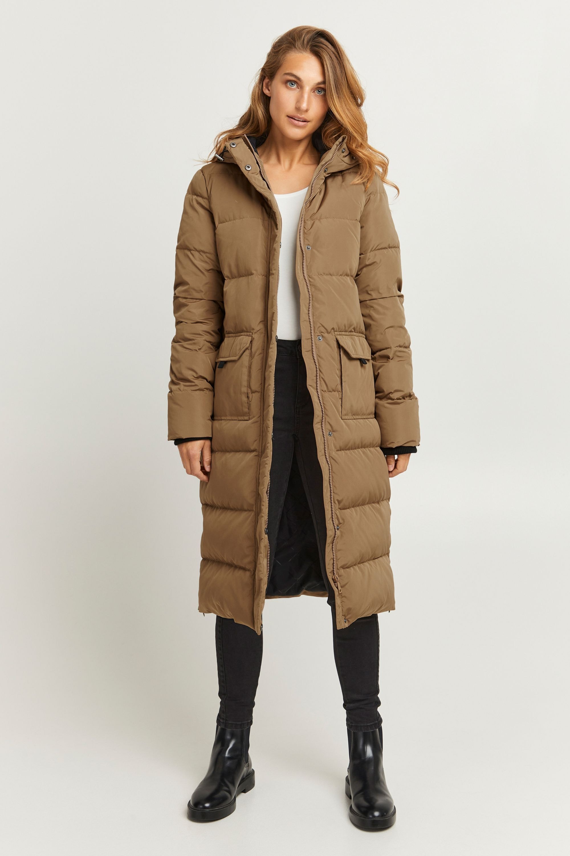 fransa Steppjacke »Steppjacke FRBella«, mit Kapuze