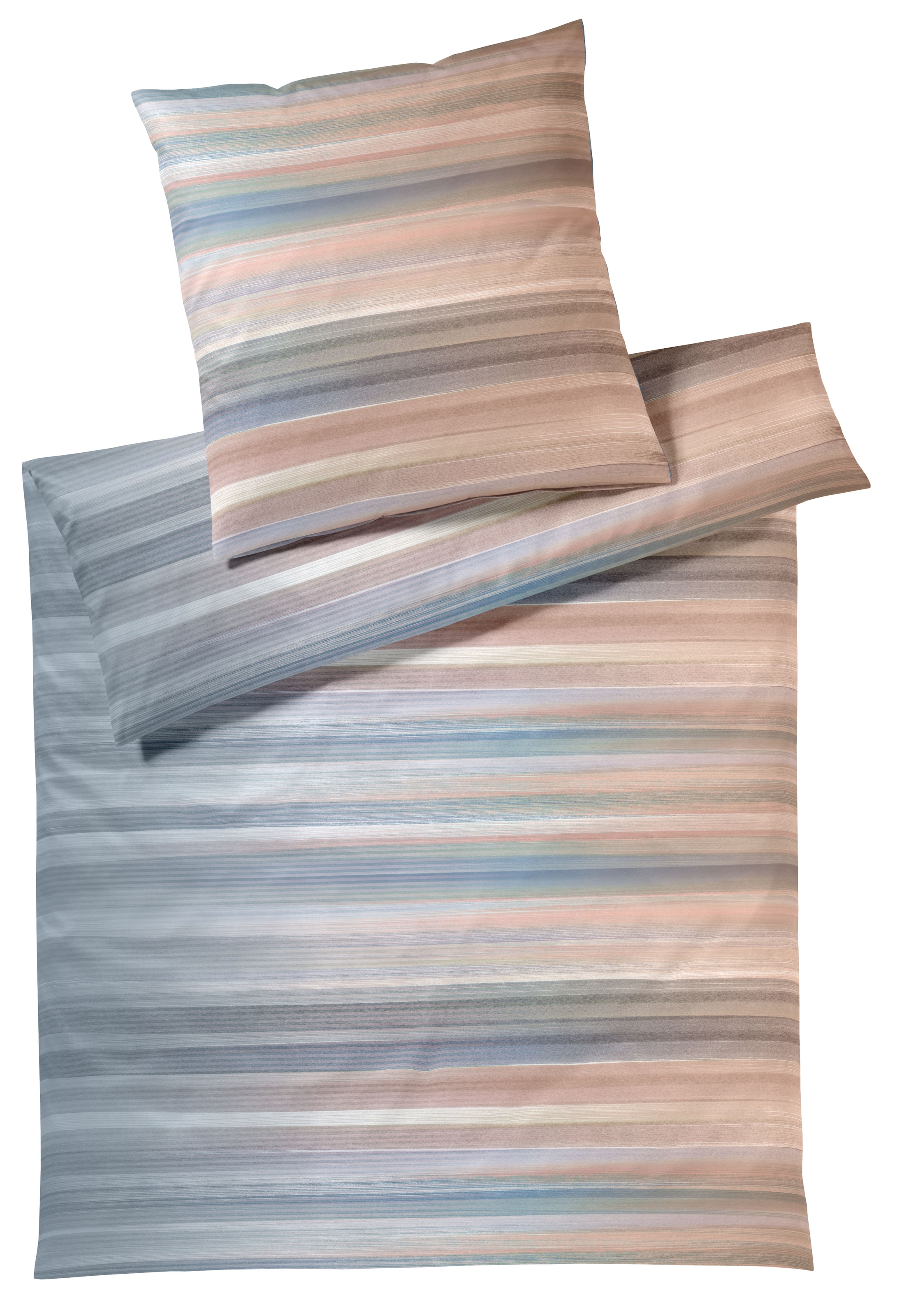 Elegante Bettwäsche "Swoosh" 2 Stk. tlg. angenehmes Hautgefühl günstig online kaufen