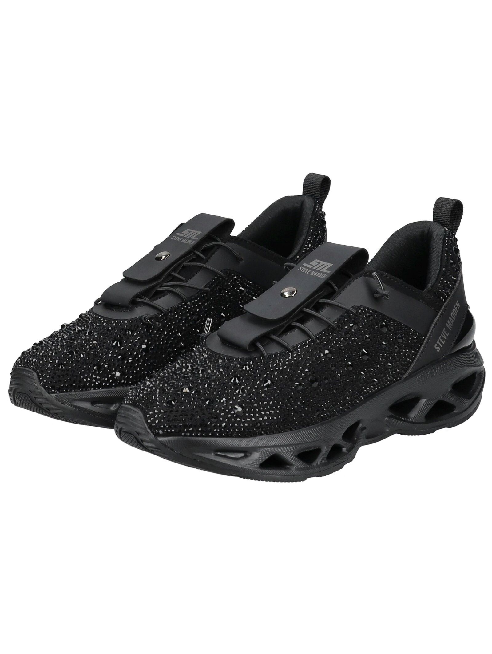 Sneaker STEVE MADDEN "STEVE MADDEN Sneaker Lederimitat/Textil", Damen, Gr. 38, schwarz, Lederimitat, Textil, Schuhe Sneaker 3