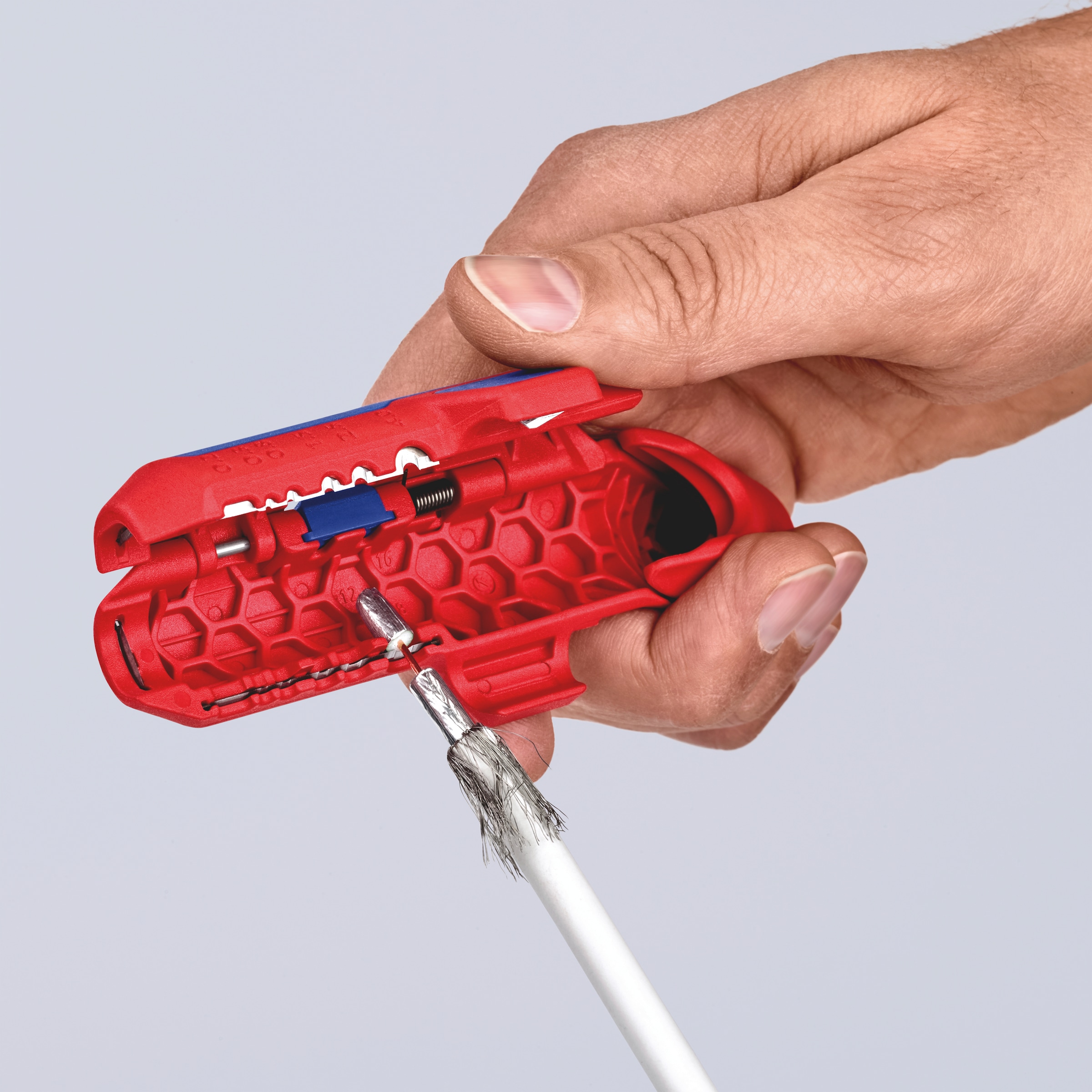 Knipex Abmantelungszange »16 95 01 SB ErgoStrip® Universal«, (1 tlg.), 135 mm