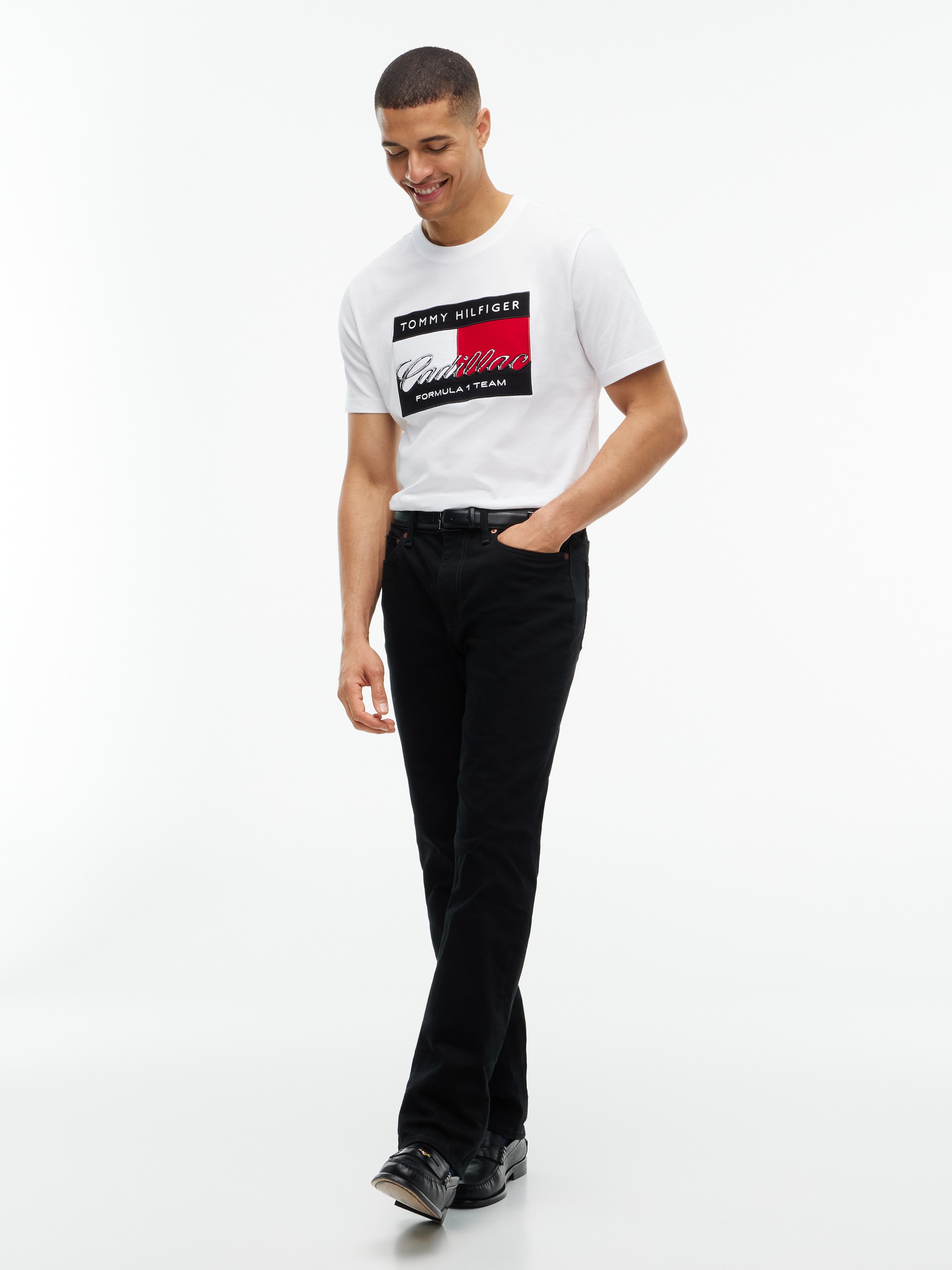 Tommy Hilfiger T-Shirt »TH x Cadillac Formula 1® Team GRAPHIC FLAG« aus Baumwoll-Jersey, Unisex