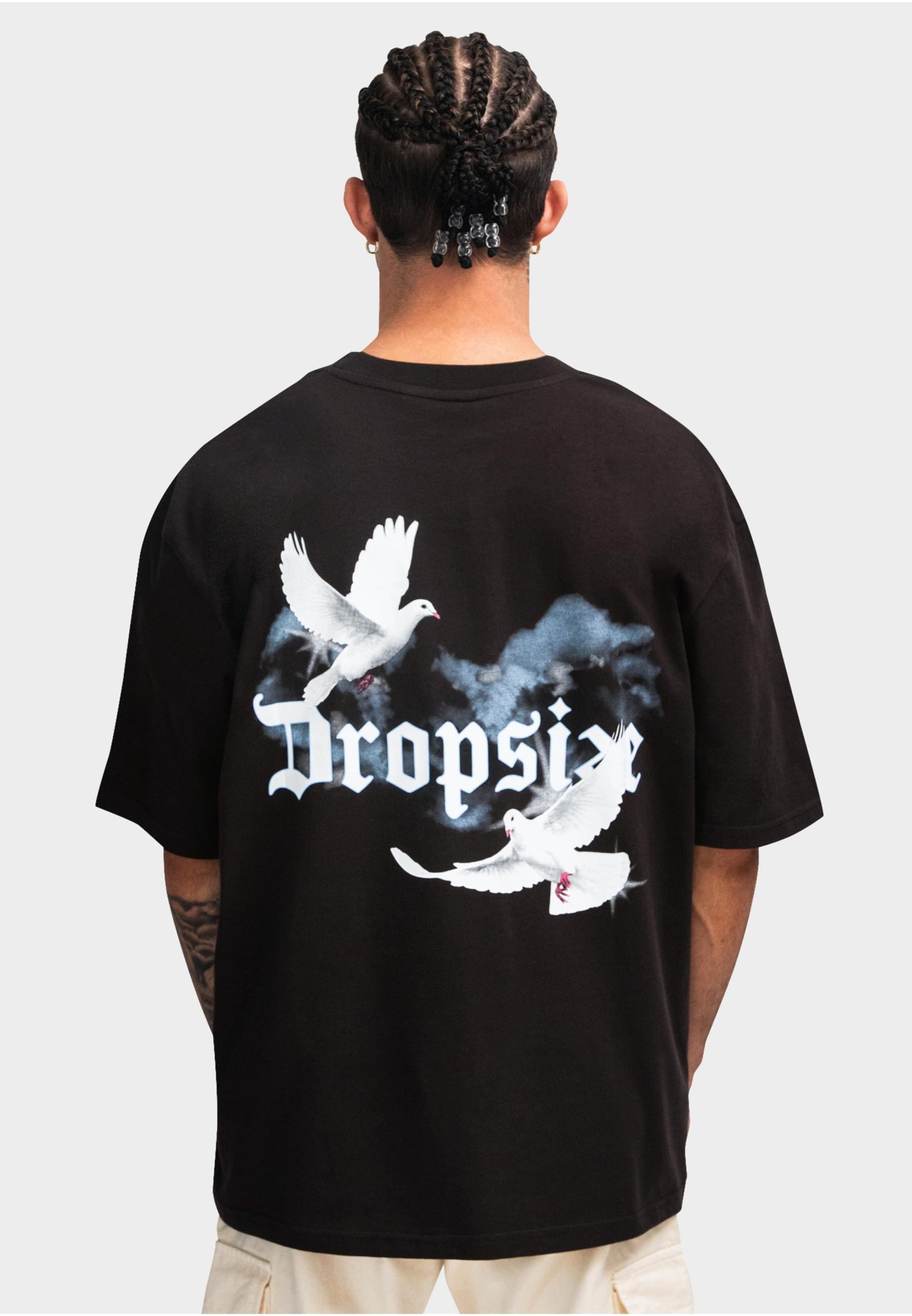 Dropsize T-Shirt »Dropsize Herren Heavy Cloud Dove T-Shirt«, (1 tlg.)