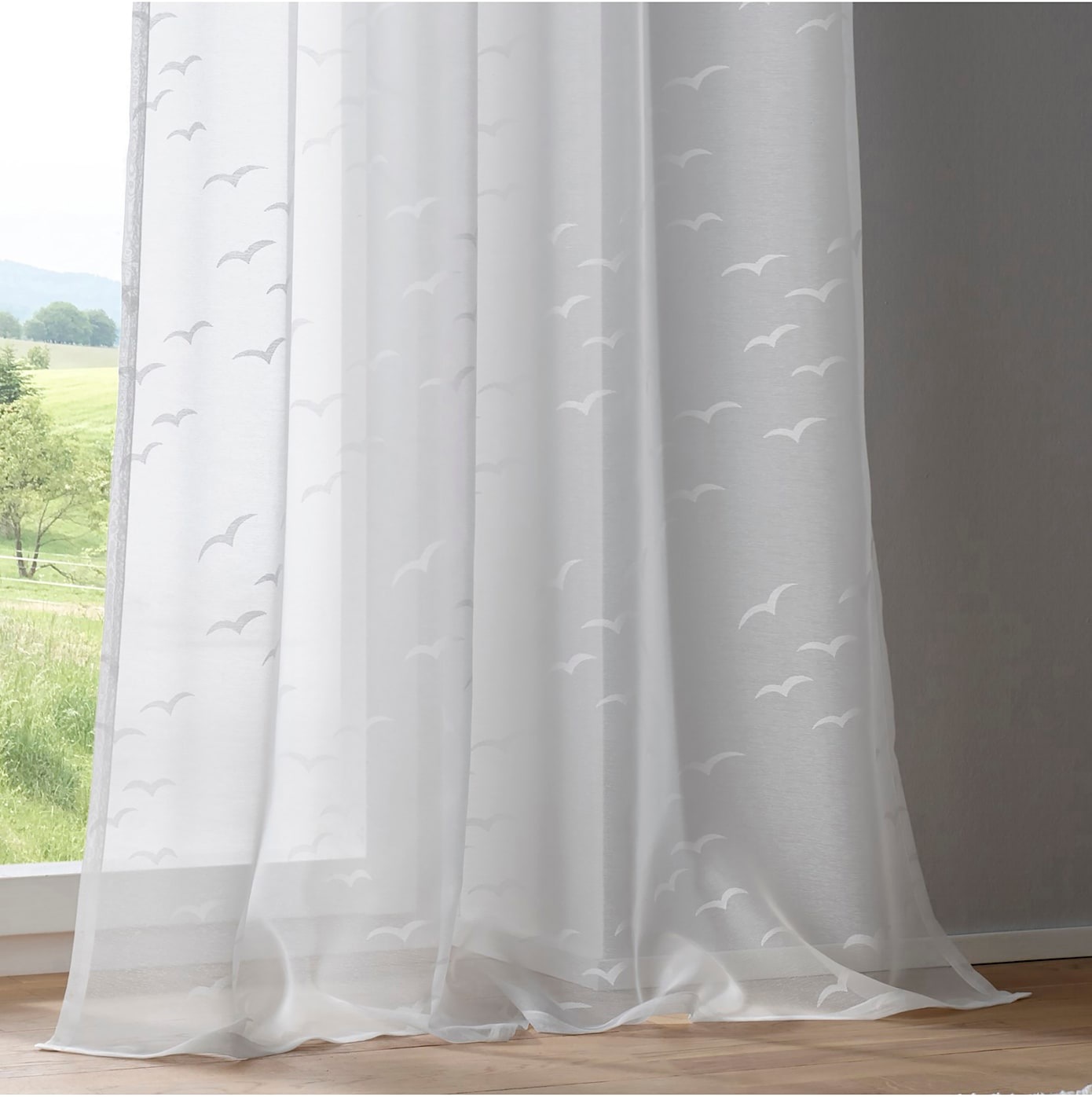 heine home Gardine Ösen 1 Stk. tlg. günstig online kaufen